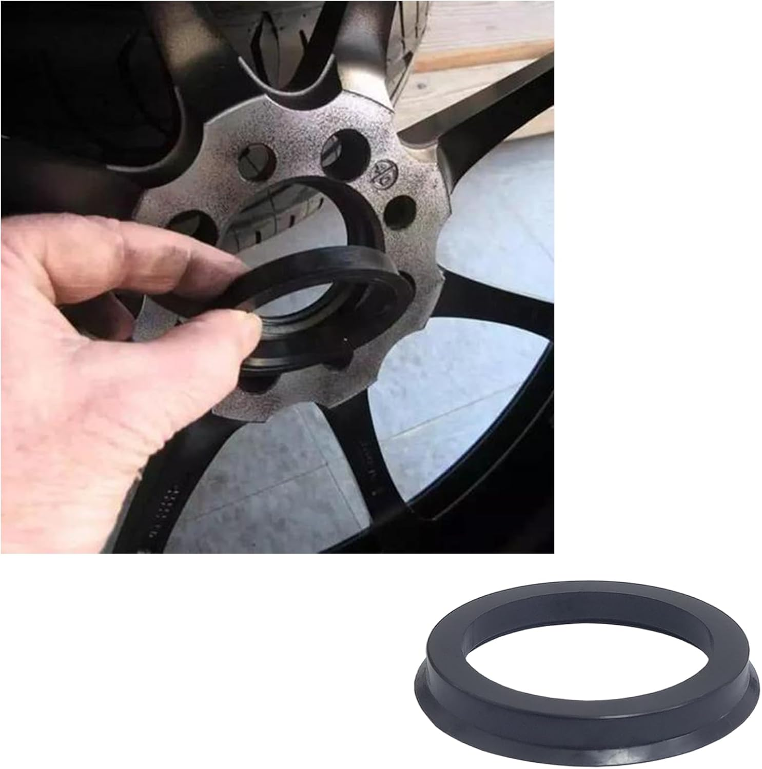 Auto-Plaza 8Pcs Car Hub Centric Rings 73.1Mm OD to 57.1Mm ID Hubrings for 73.1Mm Center Bore Wheels 57.1Mm Hub Bore