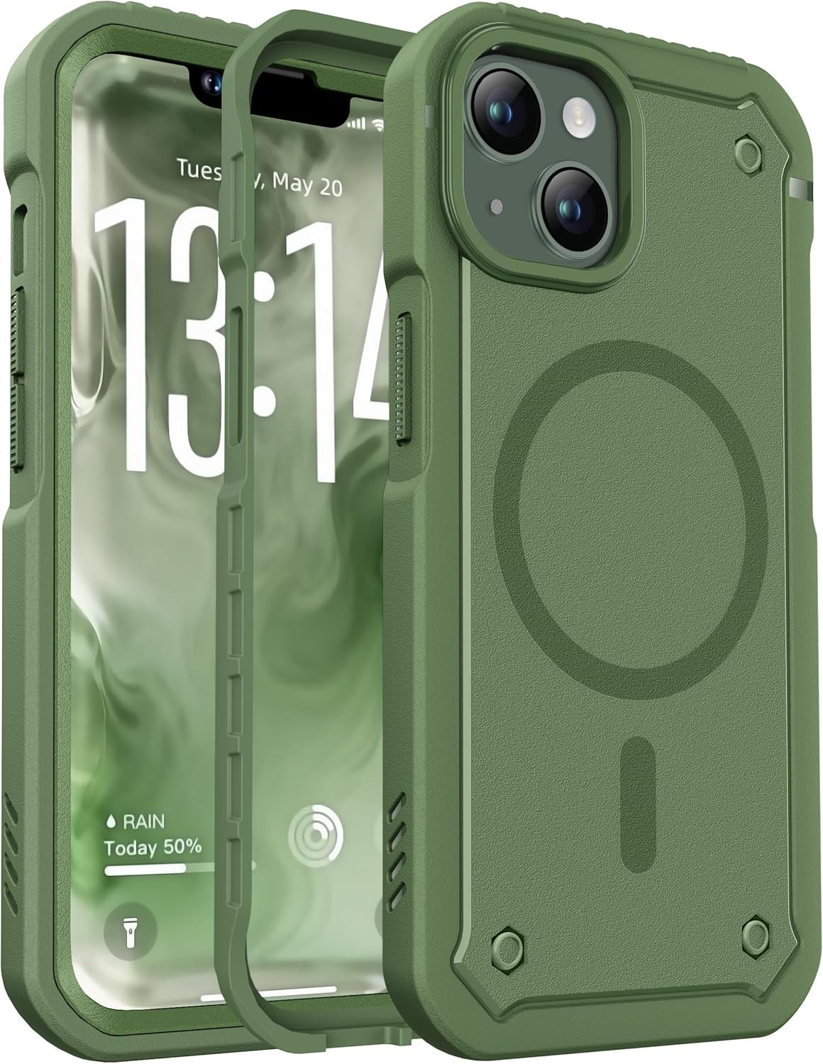 ORETECH Magnetic for Iphone 11 Case, [Compatible with Mag-Safe], Heavy Duty Dual-Layer Rugged Protection Shockproof Anti-Scratch Phone Cover for Iphone 11 -Black