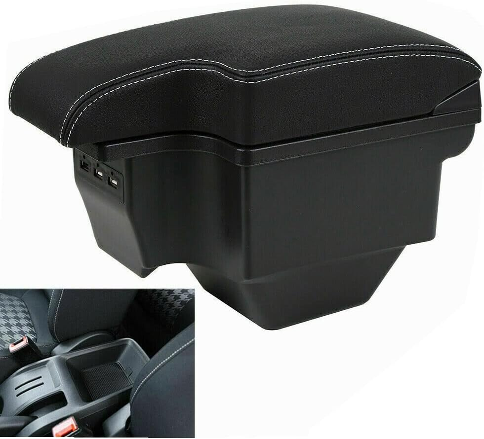 Car Armrest Console Center Large Storage Box with 3 USB Charging Port Compatible with MG ZS 2017 2018 2019 2020 2021 2022 2023 image number 3