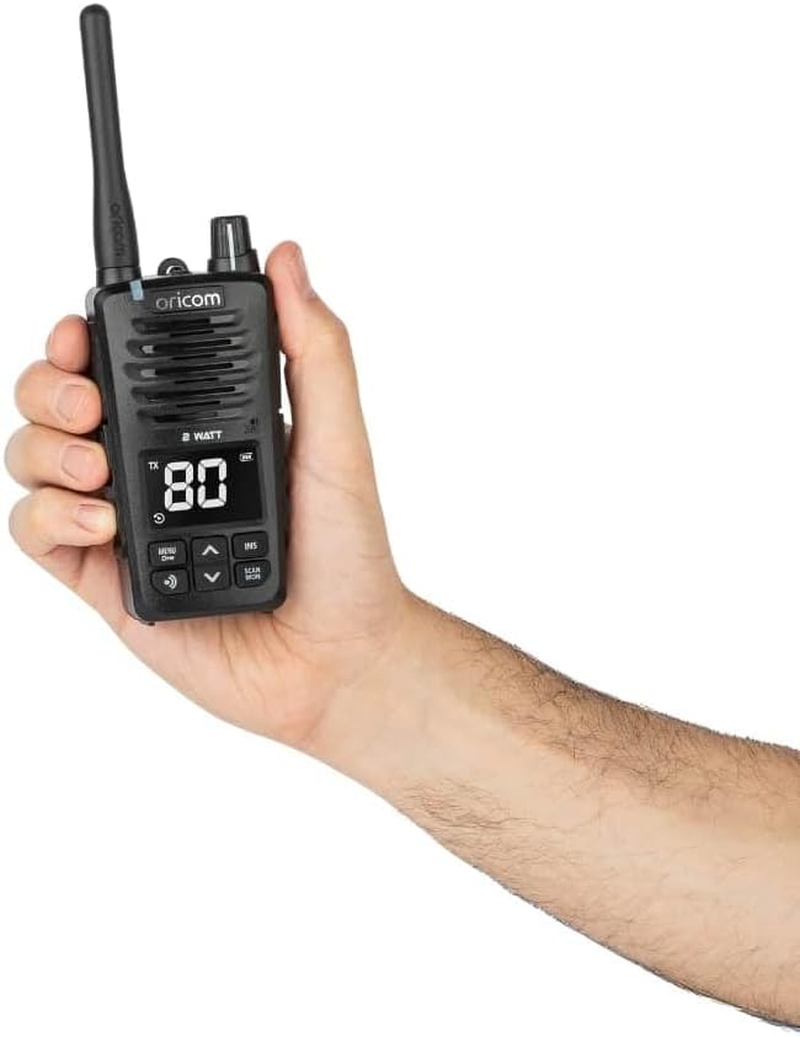 Oricom 2 Watt UHF2600-1 Floating IPX7 UHF CB Radio - Instant Replay with up to 6 Mins of Recording, IP67, Floats Flashes Water, Compact, Backlit LCD Display image number 5