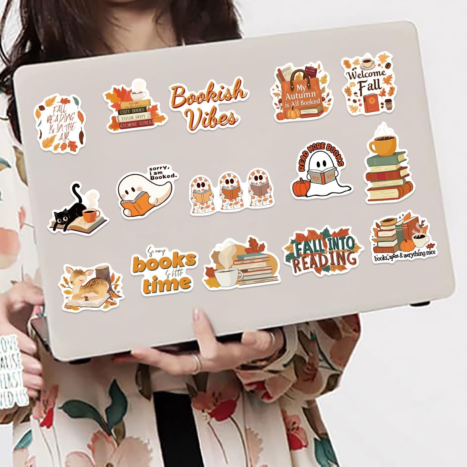 50Pcs Book Stickers for Kindle,Bookish Stickers Decals,Vinyl Waterproof Stickers for Laptop Water Bottle,Book Lovers Gifts image number 6