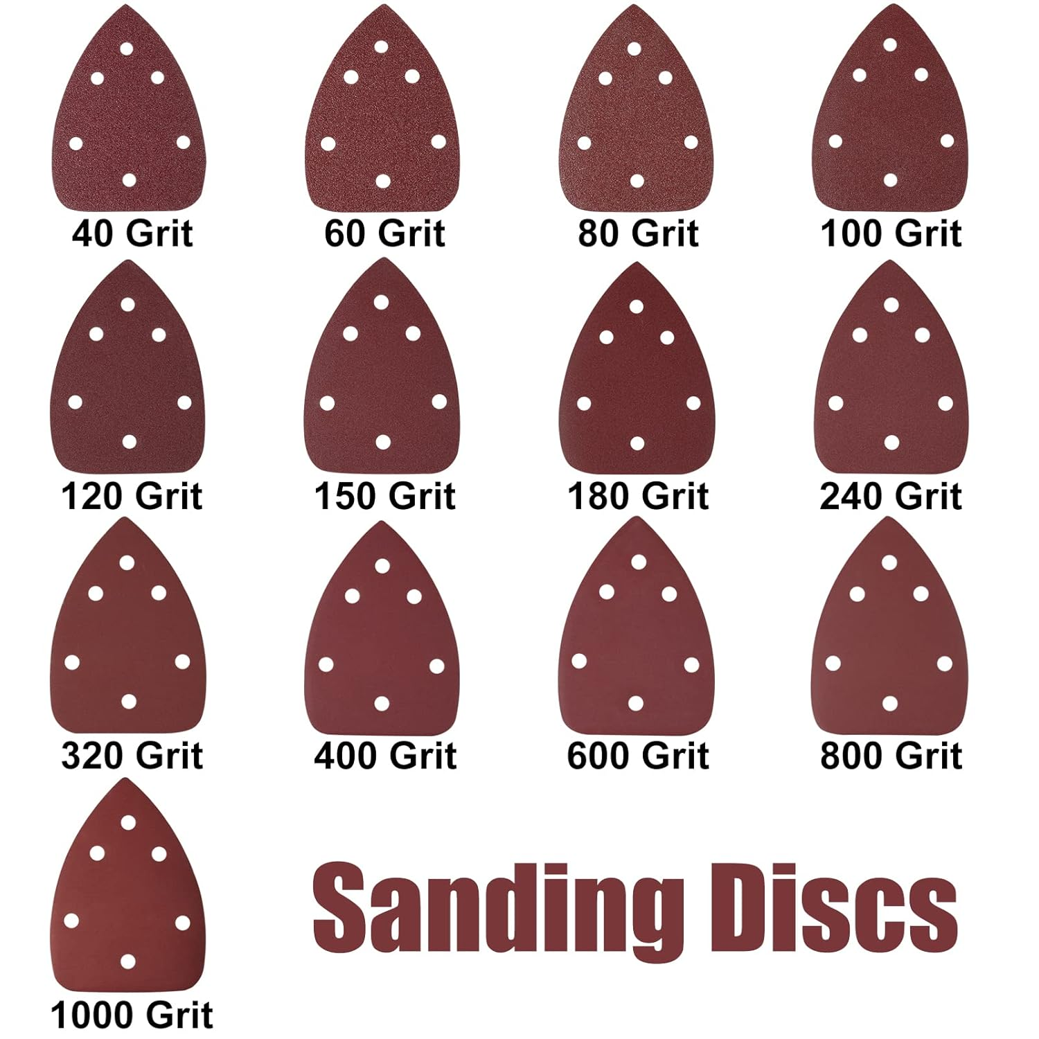 LEONTOOL 30 Pcs Mouse Sander Pads 600 Grit 6 Hole Hook and Loop Sandpaper for Detail Sander Sanding Disc