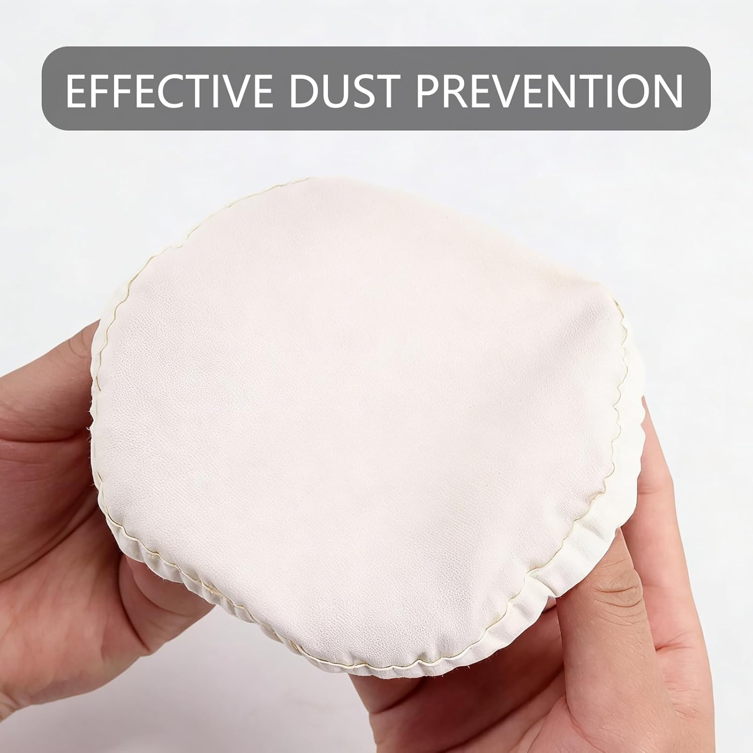 JANGJANG 4 Pack Sourdough Jar Cover Starter Jar Cloth, Reusable Cloth Lid for Sourdough Cover, Bread Fermentation Baking Supplies for 3-4 Inch Mouth Jars, White image number 2