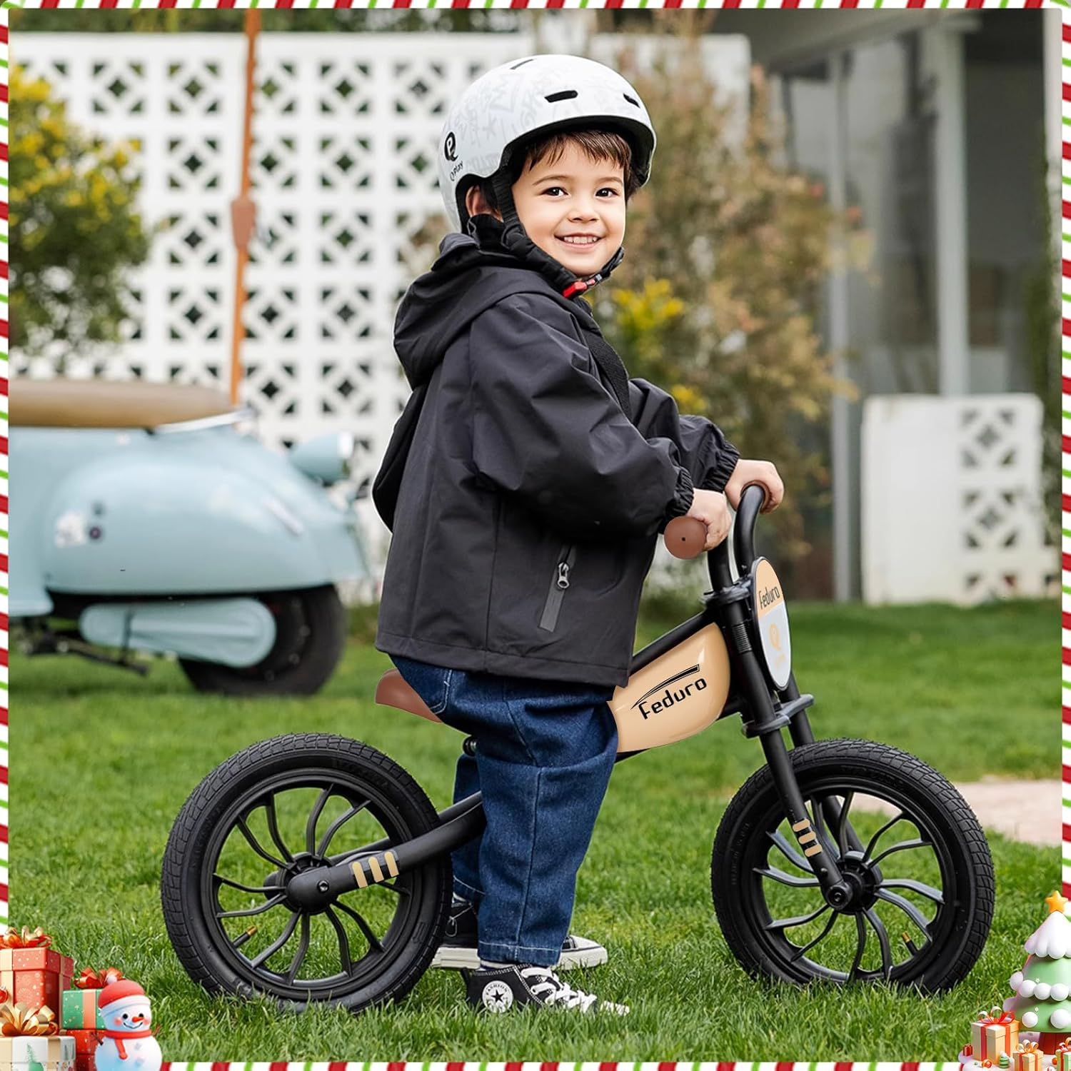 Qplay Kid'S Balance Bikes for Boys & Girls Age 3 to 6 Years Old,12" Toddler Push Bike No Pedal Balance Bicycle with Adjustable Seat -Track Racing Style Gifts Toy - Red image number 4