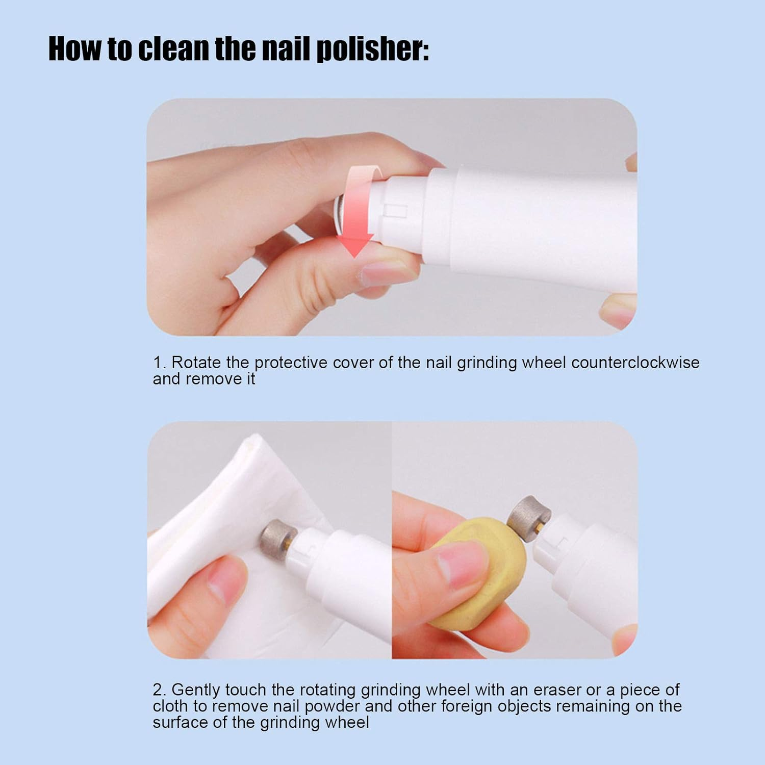 Pet Nail Polisher, Electric Dog Paw Grinder USB Rechargeable 2 Gears Nail Trimmer, Professional Electric Pet Paws Grooming Quiet Puppy Grooming Tool for Dogs, Cats and Small Animals image number 1