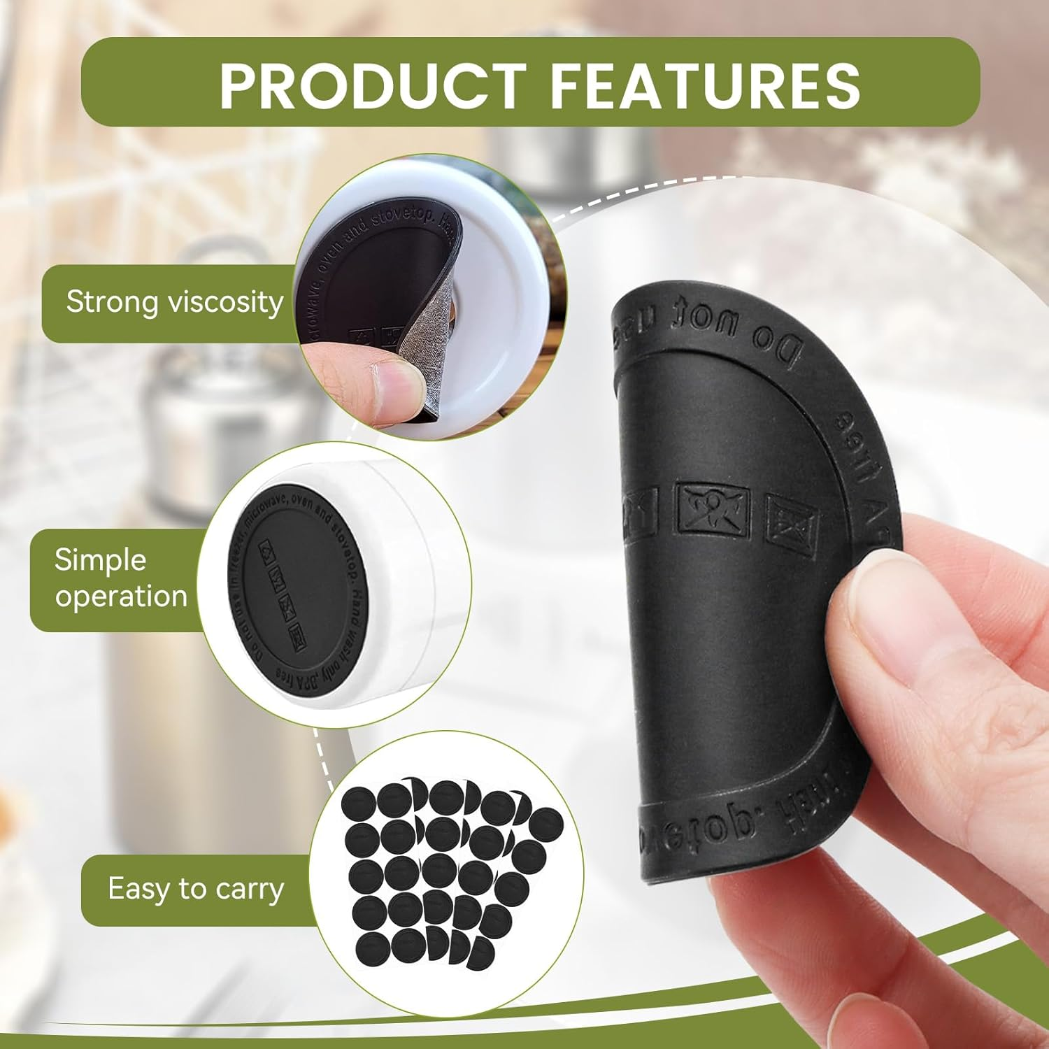 40Pcs Rubber Bottoms for Sublimation Tumblers, Silicone Bottoms for Tumblers, 56Mm Protective Anti-Slip Rubber Bottom with Adhesive Sublimation Supplies (56Mm) image number 1