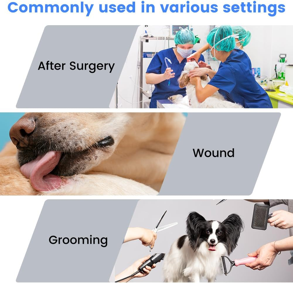 Dog Cones, Soft Recovery Collars and Cones Post Surgery for Medium and Large Dogs, Comfortable Collars for Licking, Adjustable, Dog Collars for Recovery
