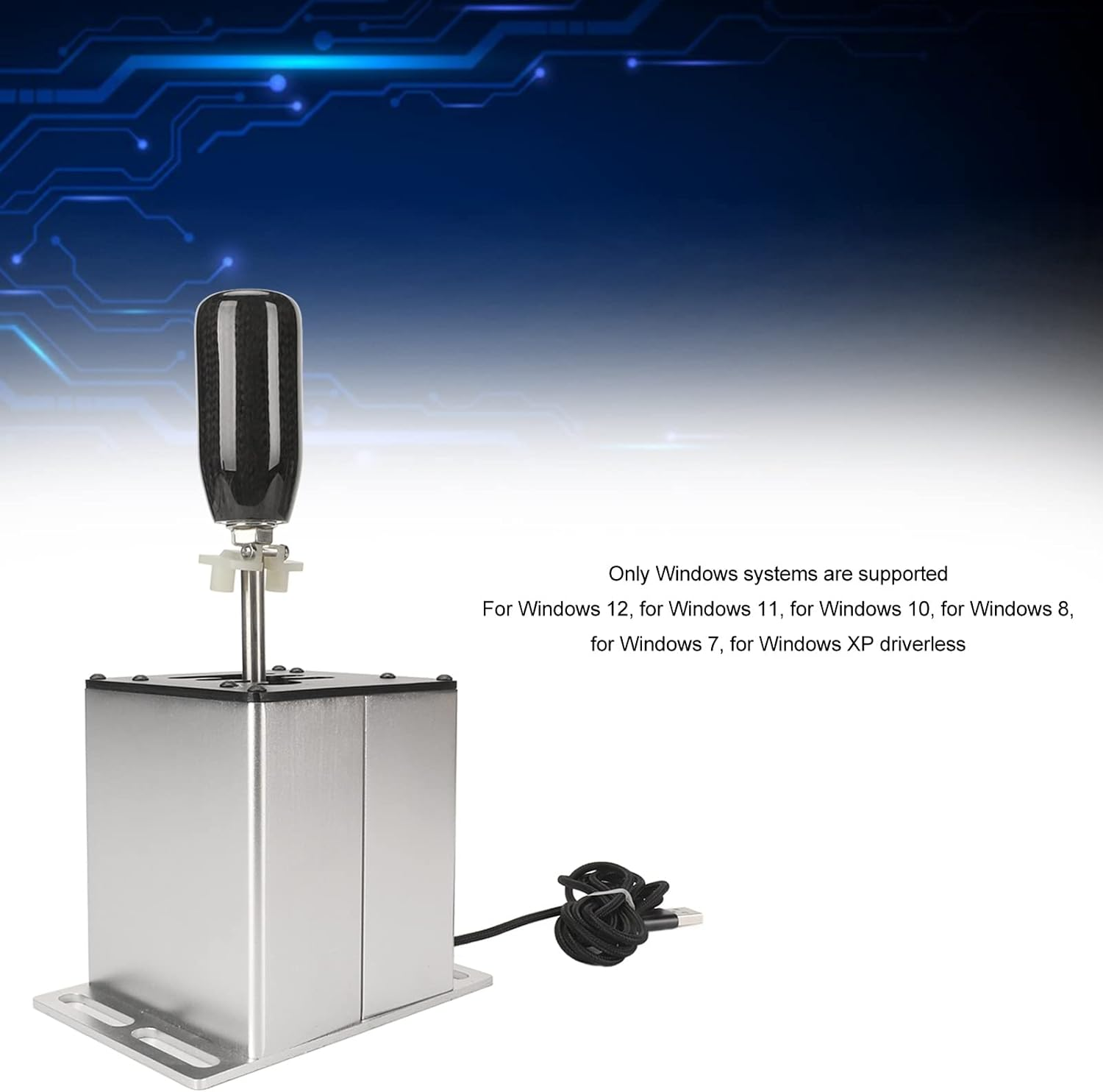 USB Simulator Shifter for ATS ETS EST LFS Dust WRC Sim Racing Games, H Gear Shifter for G29 G27 G25 G920 T300RS GT Steering Wheel PC Wins 6+R image number 2