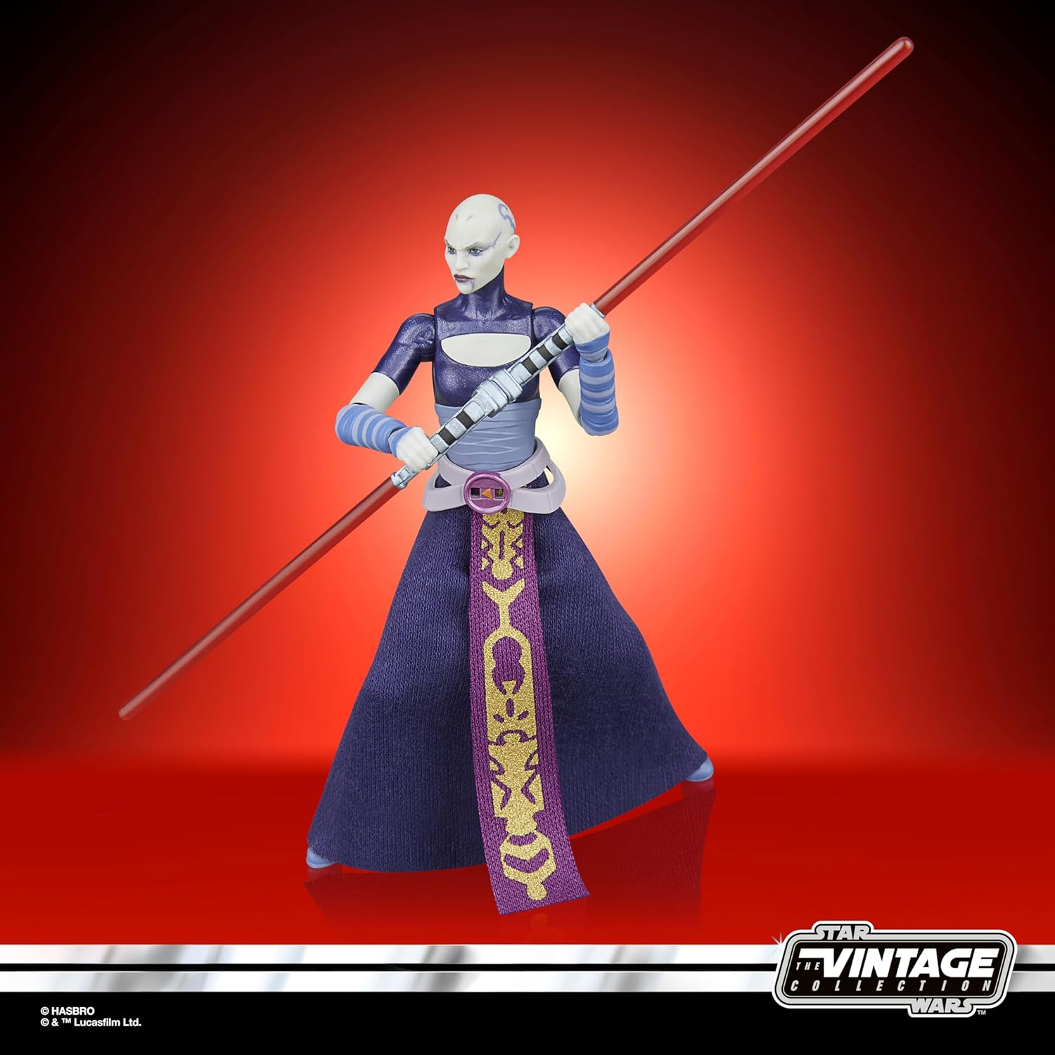 Star Wars the Vintage Collection Asajj Ventress, Star Wars: the Clone Wars 3.75 Inch Premium Collectible Action Figure image number 4