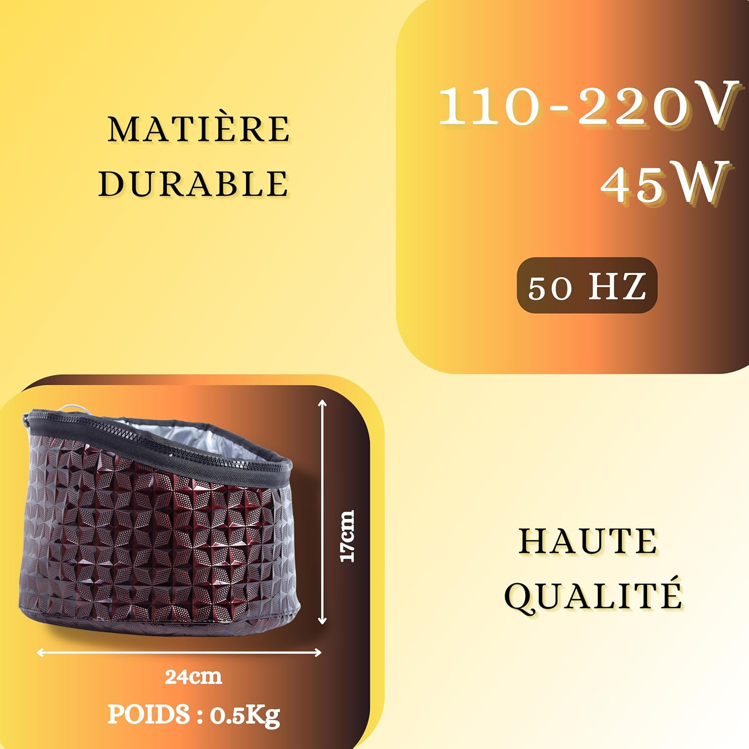 Hair Heating Cap, Deep Care, Heating Helmet for Hair with LCD Display, Temperature and Time Control, Adjustable Steam Cleaner, Heated Helmet for Afro Hair, Steamer image number 1