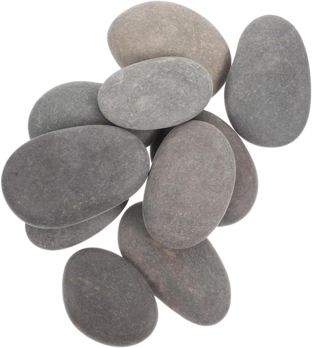 ULDIGI 20Pcs Natural Smooth Pebbles for Painting DIY Craft Stones for Creative Projects Polished River Rocks for Boy Girl and Adults Safe for Painting Decorating image number 1