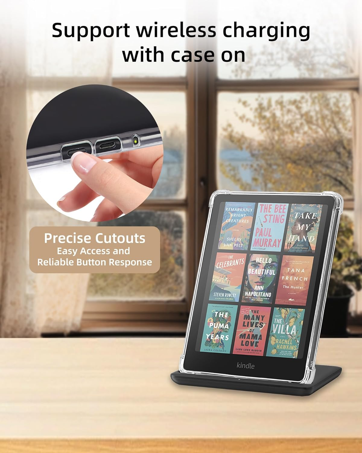 WALNEW Clear Case for 7&rdquo; All-New Kindle Paperwhite 12Th Generation 2024 and Kindle Paperwhite Signature Edition 2024, Ultra Slim Soft Transparent Back Cover - Christmas image number 5