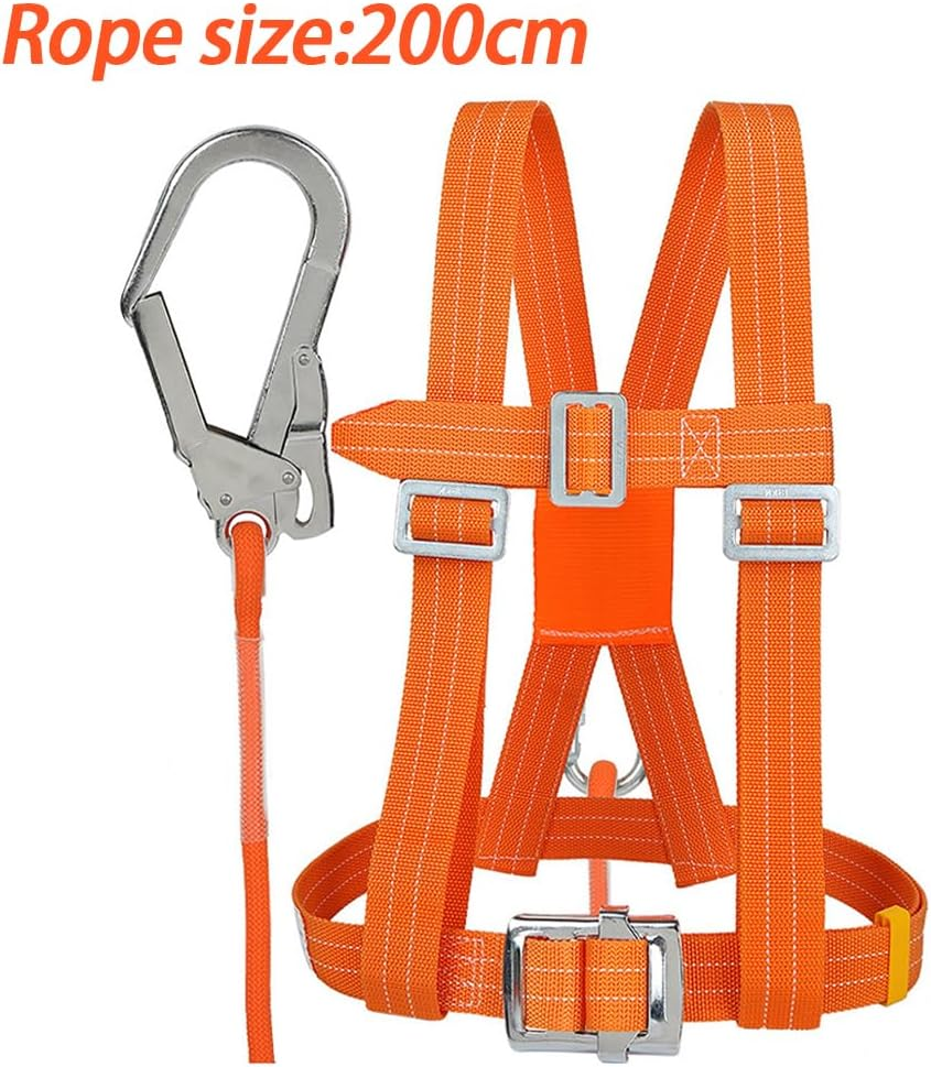 Heavy Duty Half Body Safety Harness, Fall Protection Durable Security Tie, Adjustable Protect Encase, for Construction, HVAC Installation, and High Altitude Work image number 3