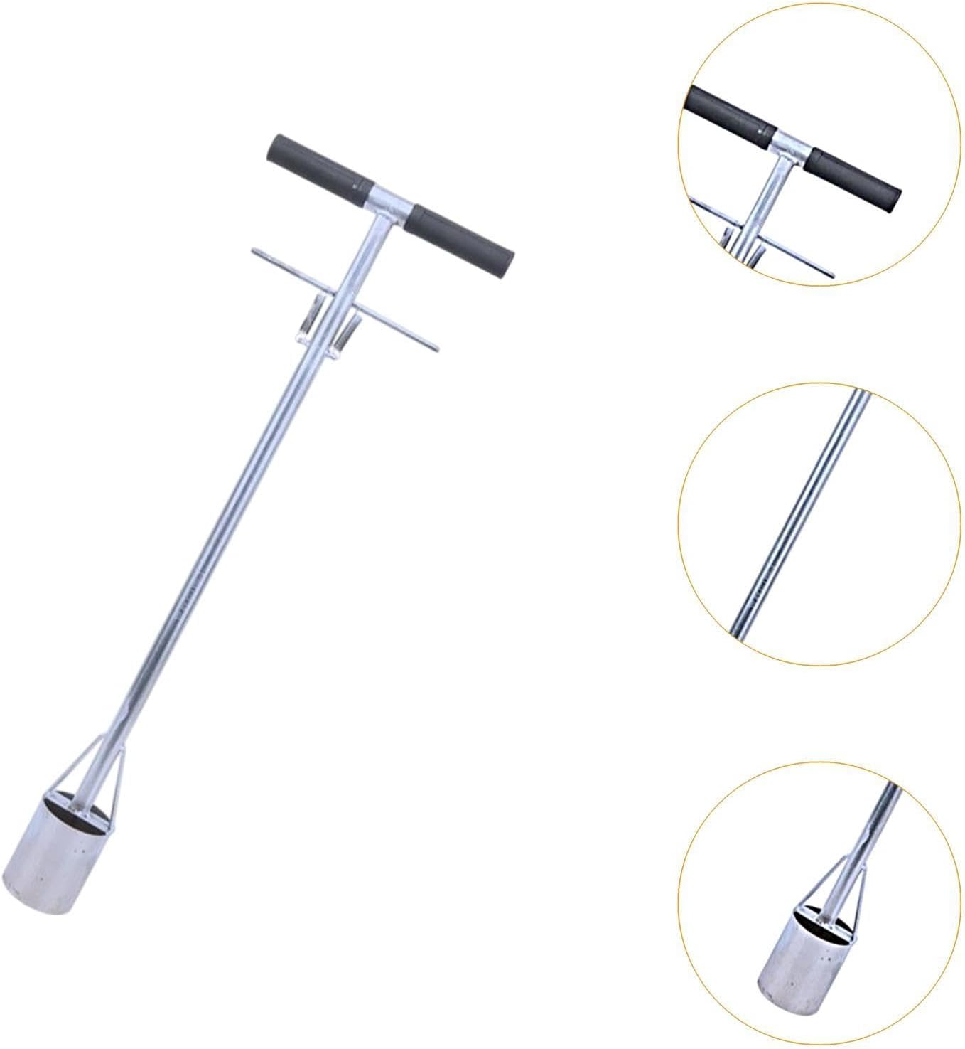 Qianly Manual Transplanter for Lawn Plug, Bulb Planting and Soil Sampling Tool, 9Cm Diameter image number 3