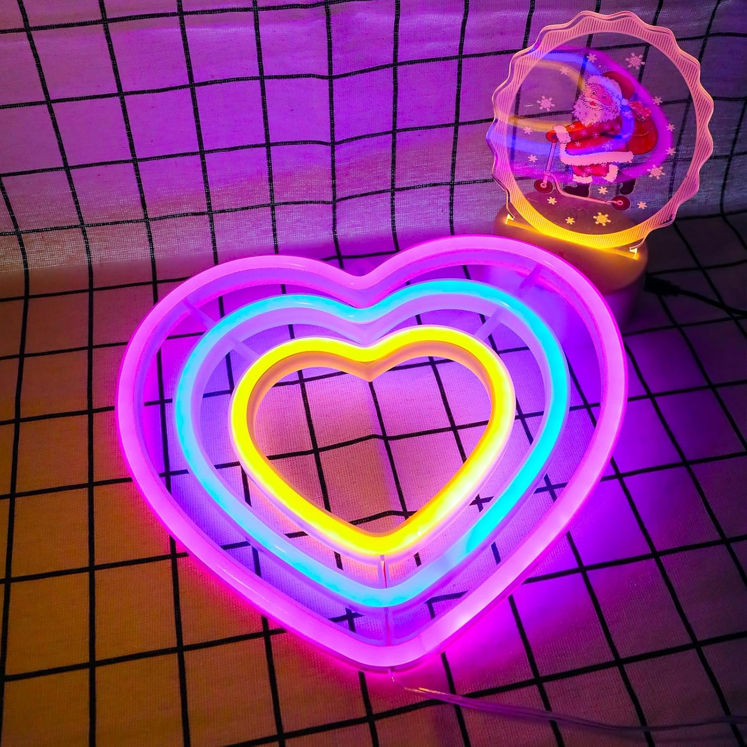 WIOSOUL Sunrise Sunset Neon Sign Moon over Sea Neon Light 11.6X7.1 Inch Twilight Wave LED Wall Signs for Room Decor Acrylic Neon Light Sign for Bedroom,Party, Living Room,Home Decor (Moon Waves)