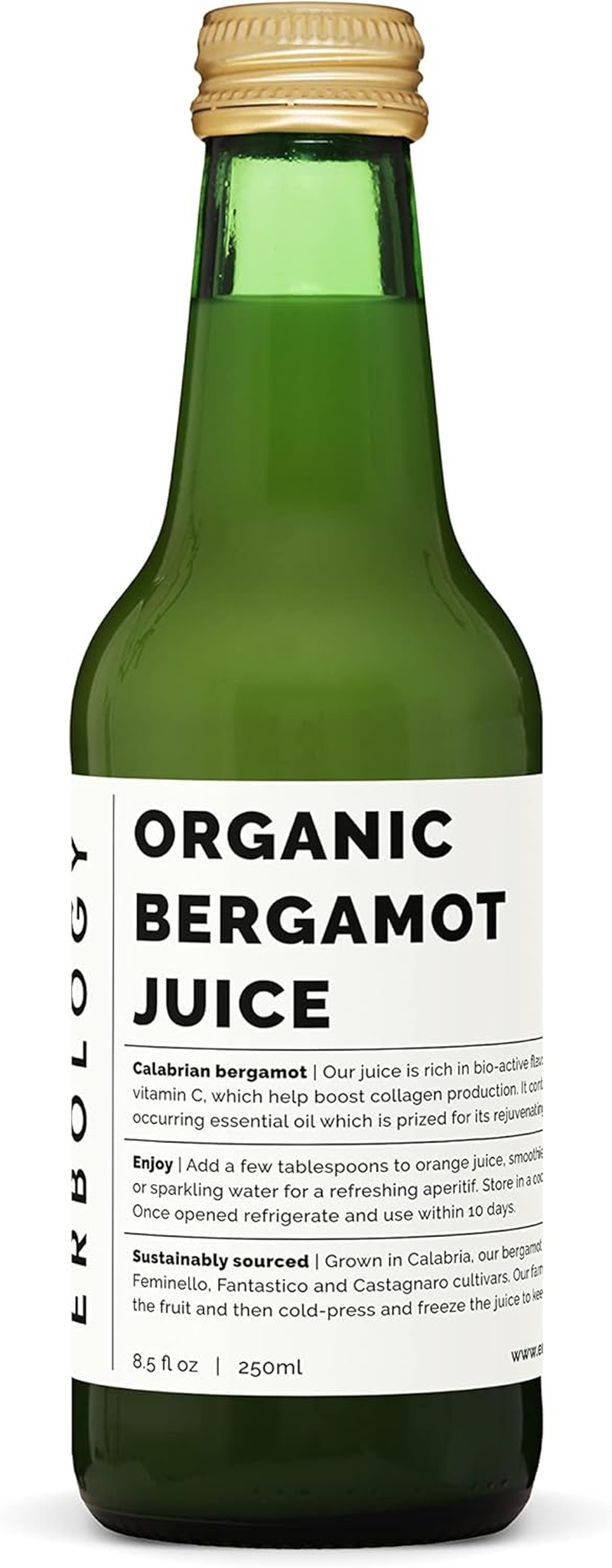 100% Organic Bergamot Juice 250Ml - Supports Immunity and Collagen Production - Rich in Vitamin C and Bioactive Flavonoids - Straight from Farm in Italy - Undiluted - No Added Sugar - Non-Gmo image number 3