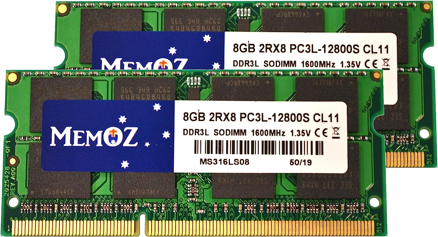 Memoz 16GB DDR3L 2X8Gb Notebook PC3L 12800 Laptop Memory Sodimm 1.35V 204 Pin 5 Years Warranty RAM image number 5