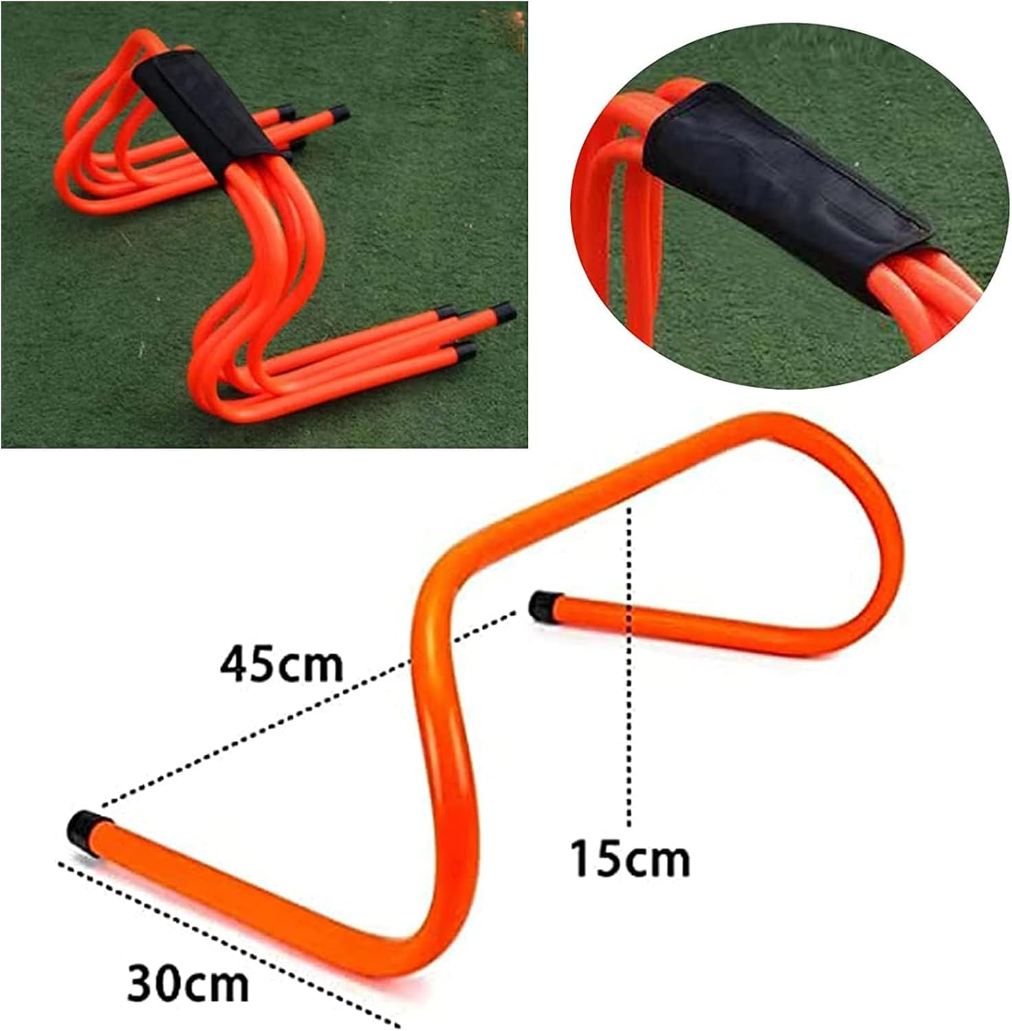 Speed and Agility Training Equipment,6M Agility Ladder Set with 5 Adjustable Agility Hurdles,Speed Training Agility Hurdles for Athletes Soccer Training Equipment Set for Kids Youth Adults