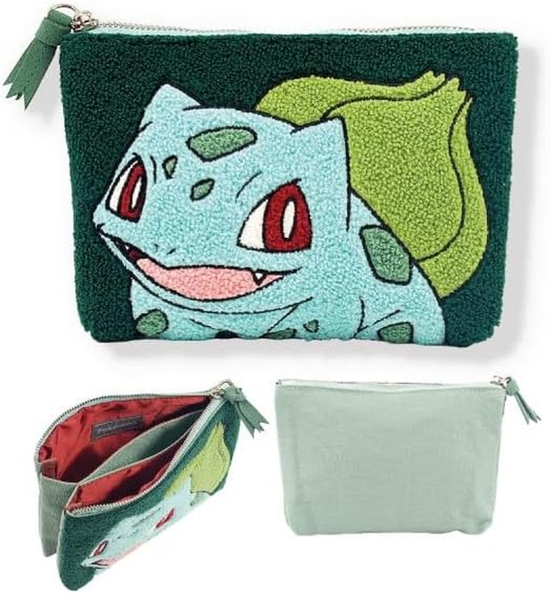 Marimo Craft Pokemon Pok&eacute;mon Sagara 3 Pocket Pouch, Bulbasaur, W 6.5 X H 4.7 X D 0.8 Inches (165 X 120 X 20 Mm) PKM-782 image number 2