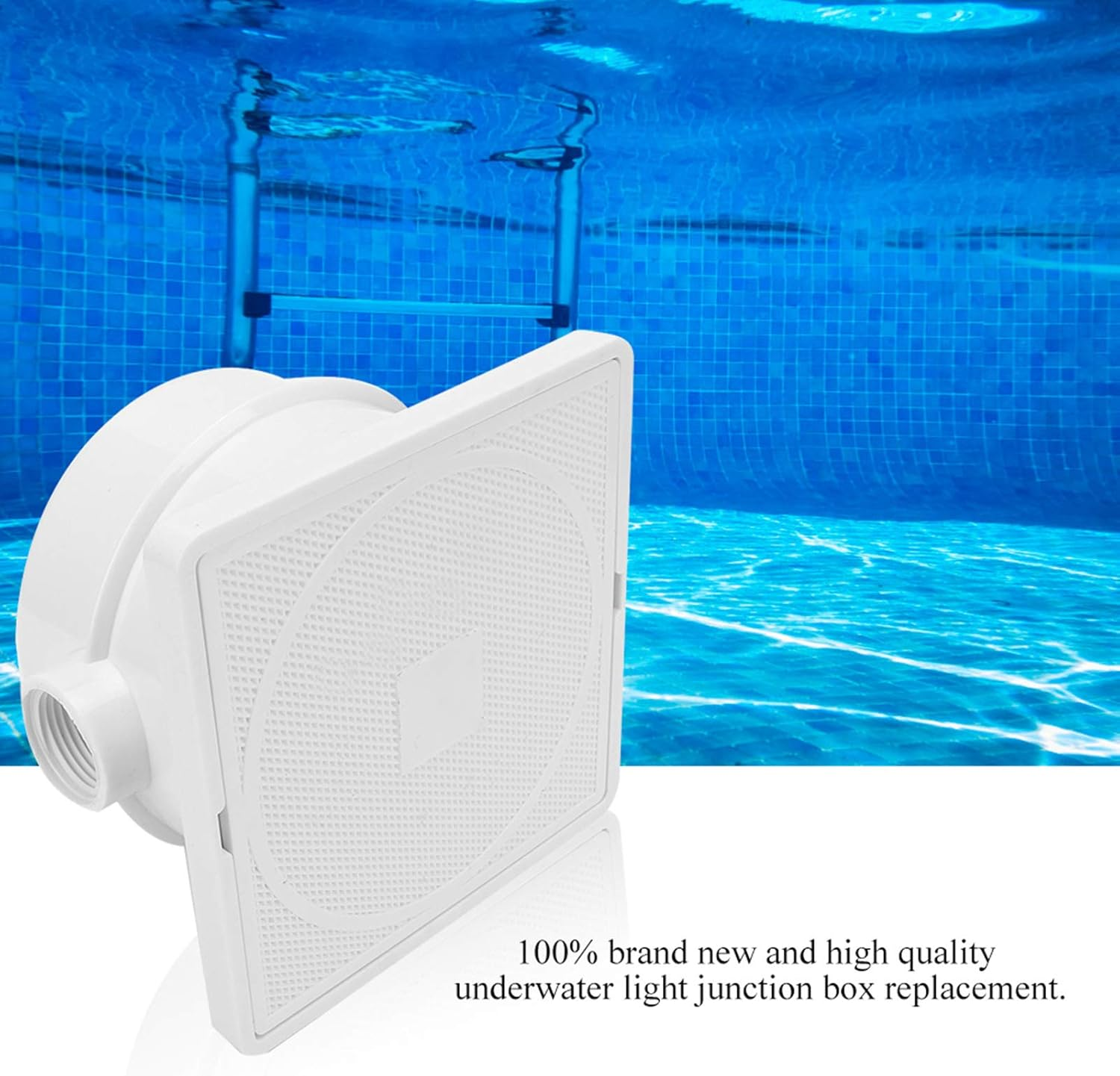 Underwater Light Junction Box Replacement Waterproof round Pool Pond with Cover Various Pool Lighting Systems Easy Installation Material for In-Ground Above-Ground Pools Decorative Ponds Swimming Pool image number 6