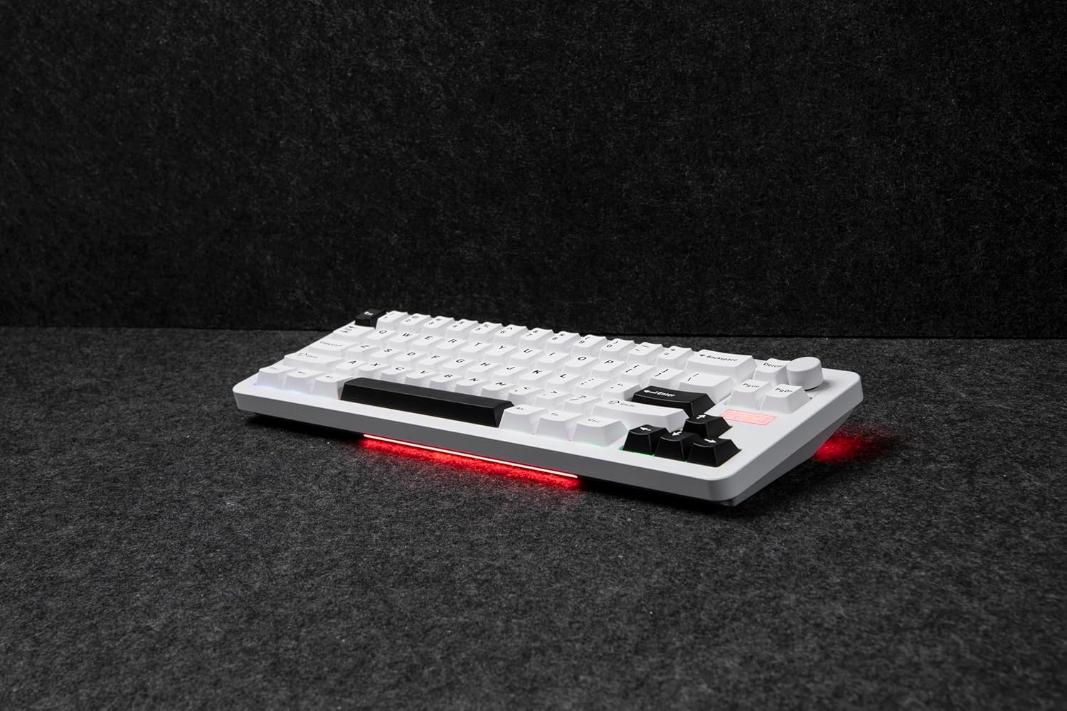 EPOMAKER Galaxy68 QMK/VIA Wireless Mechanical Keyboard, Aluminum Alloy, Gasket, 6000Mah, RGB Side/Backlight, 65% Gaming Keyboard with Hot-Swappable Creamy Linear Switch (White, Wisteria Linear Switch) image number 1