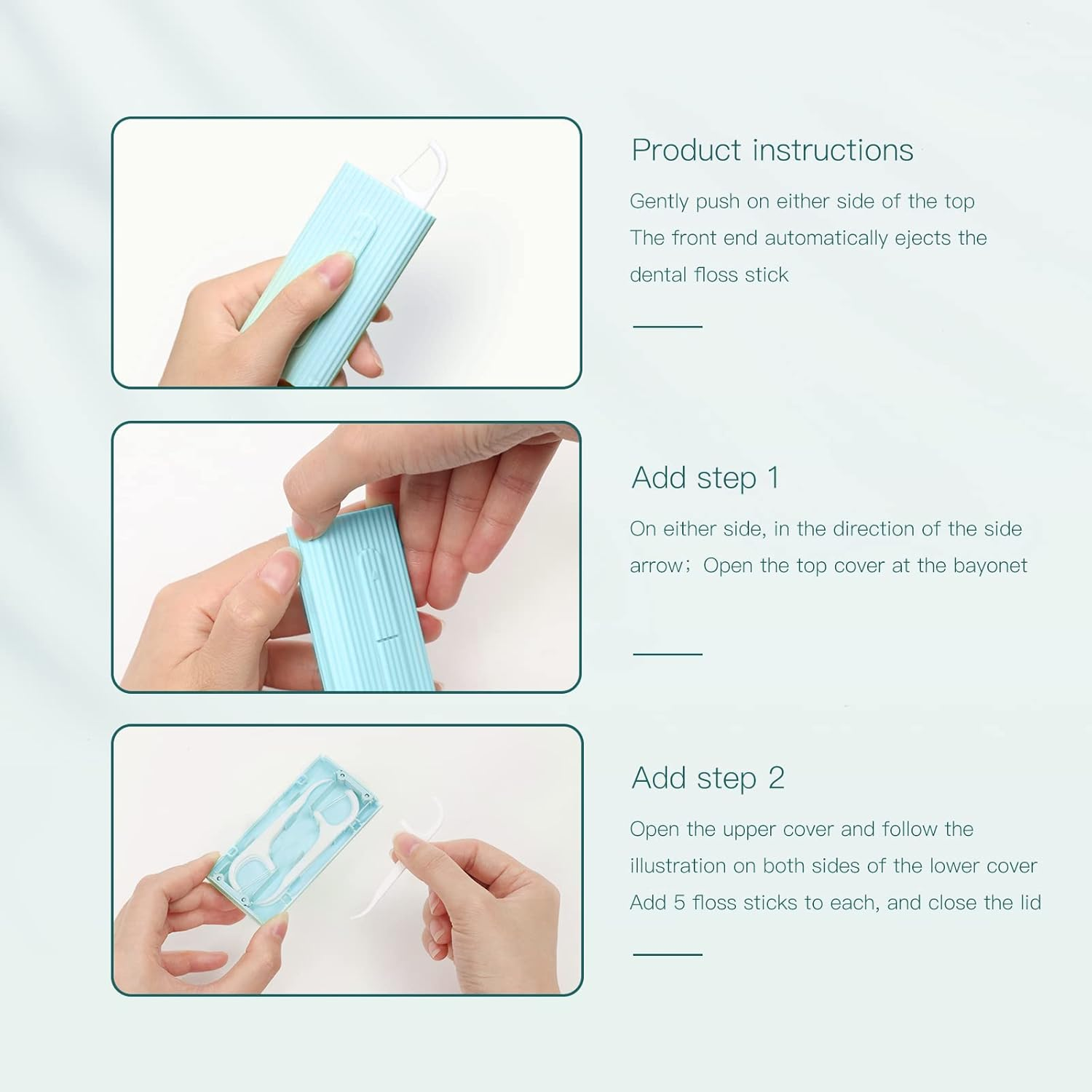 LIAMOSS Eental Floss,Toothpick Stick,Floss Pick image number 6