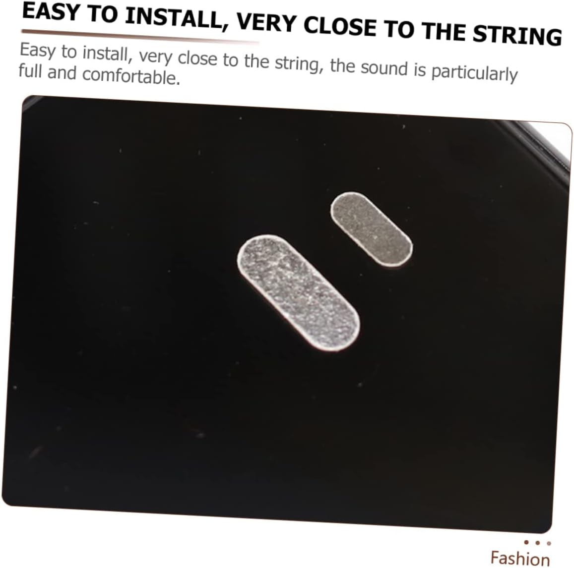 4Pcs Professional Lambskin String Bridge Pads for Violin and Viola, Model E1 String Accessory Set, Small Piece Parchment Protectors for Student and Performance Use