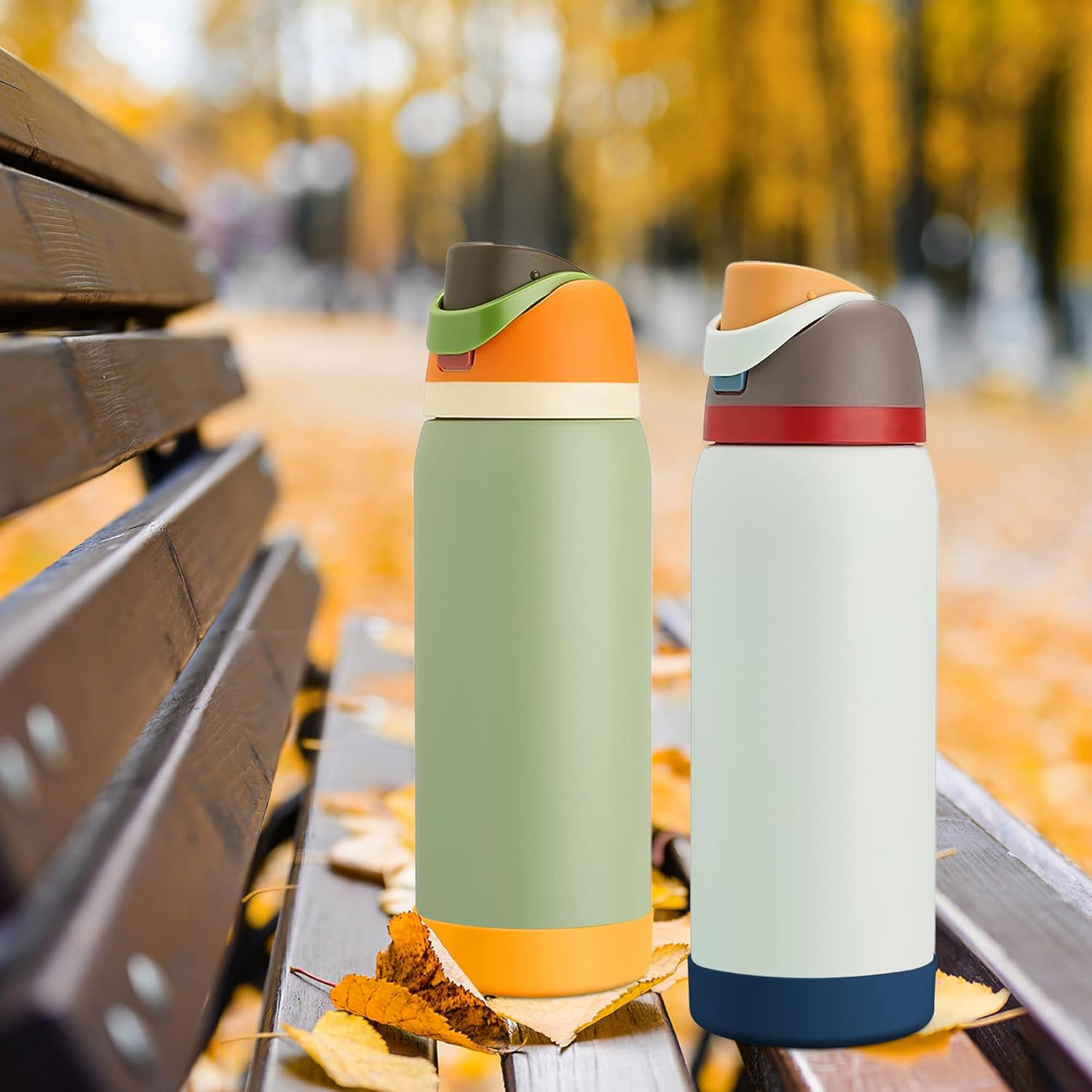 Water Bottle Boot, Compatible with Owala, Yeti, for Stanley Water Bottle Accessories, Sleeve Cover for Owala Freesip 32Oz, Yeti 26Oz, Anti-Slip Silicone for Stanley 36Oz Accessory - Nordicblue image number 3