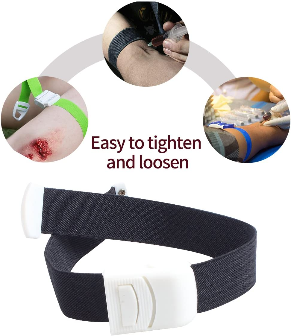 Ewinever 6-Pack Tourniquet Elastic First Aid Quick Release Medical Sport Emergency Buckle Band image number 5