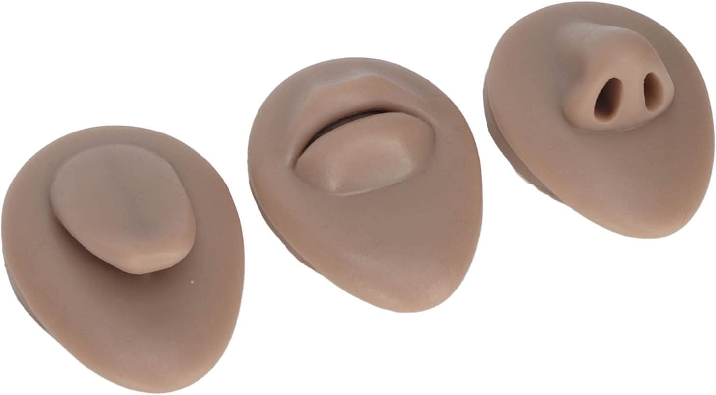 Silicone Piercing Body Model 3D Simulation Reusable Vivid Piercing Body Model (Deep Skin Color) image number 4