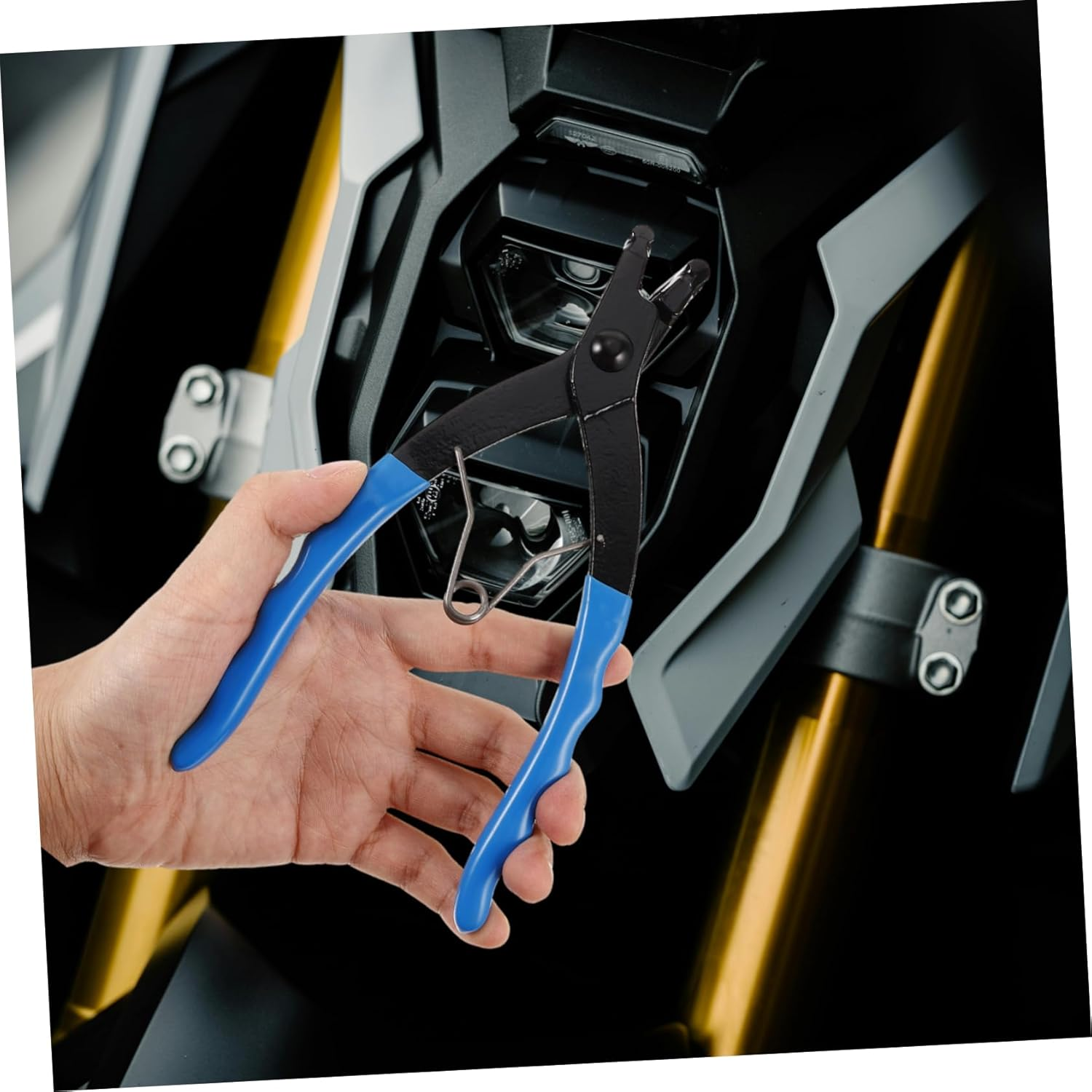 OSALADI Retaining Circlip Pliers Bending Pliers 90 Degree Angled Design for Motorcycles Cars and Trucks Sturdy Internal Snap Ring Removal Tool Professional Automotive Hand Tool image number 1