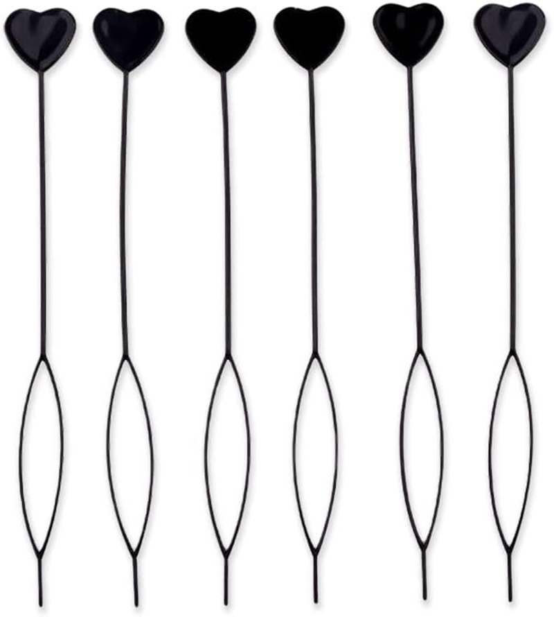 Hair Beads Tool for Braid for Girls Women Beaded Hair Braiding Tools Quick Beader for Hair Braids Bead Feeder for Hair 6Pcs image number 3