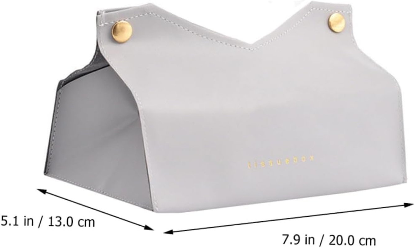 Alipis Leather Paper Towel Container Storage Box Easy to Clean Suitable for Kitchen Car