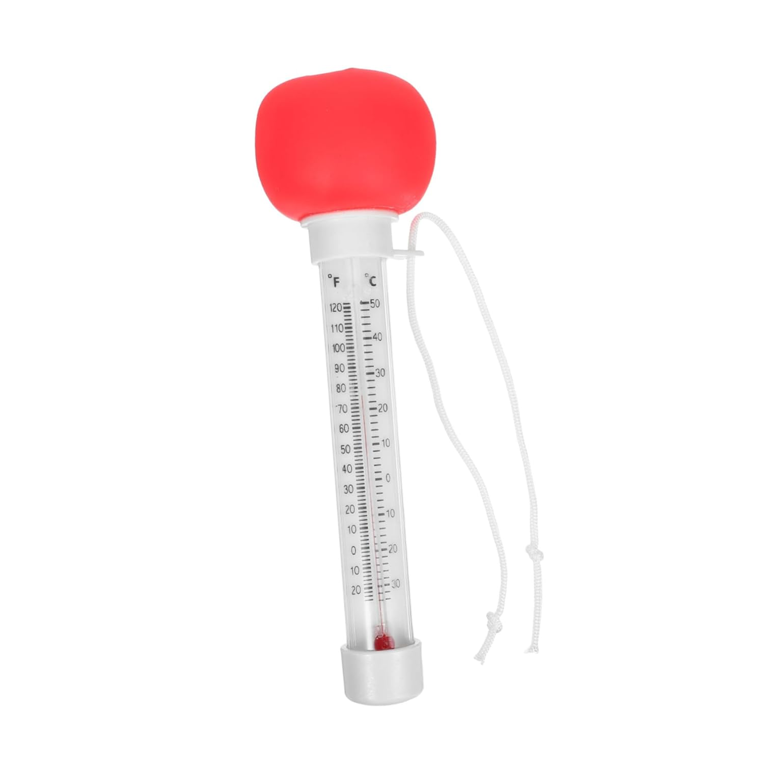 Large Floating Pool Thermometer Tomato Design with Easy-Read Display Bath Temperature Gauge for Swimming Pools Spas Hot Tubs and Ponds Accurate Sensor for Safe Water Monitoring image number 3