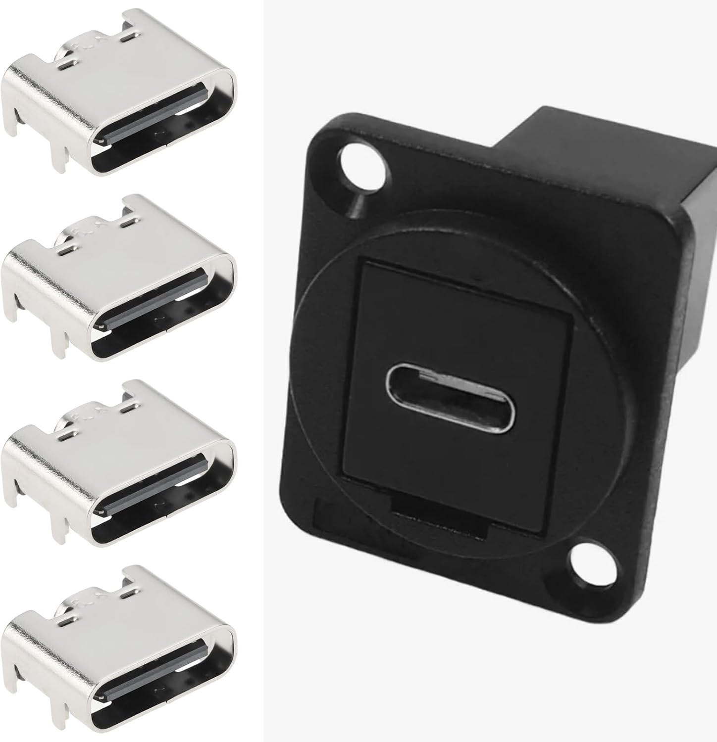 OTOTEC 10Pcs USB4125 SMD USB-C Socket 3A Welding Charging Port Equipment Suitable for Player Digital Camera