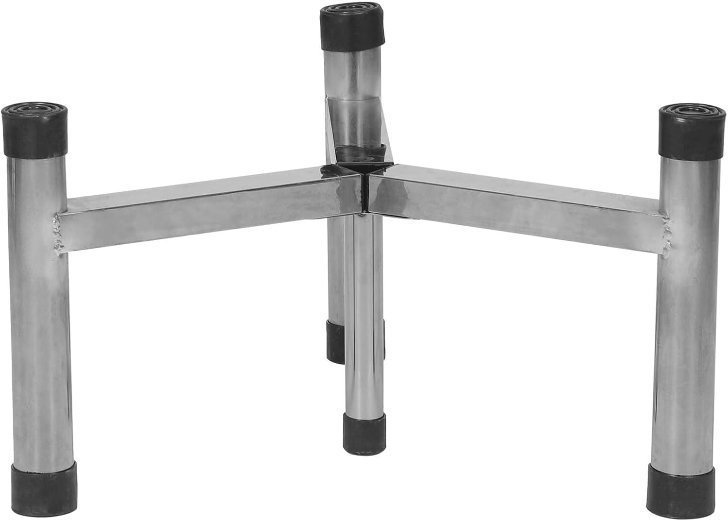 Totority Outdoor Fire Pit Support Stand Stainless Steel Stove Holder 25Cm Tripod Fire Stove Bracket Non-Skid Small for Camping Garden Cooking image number 2