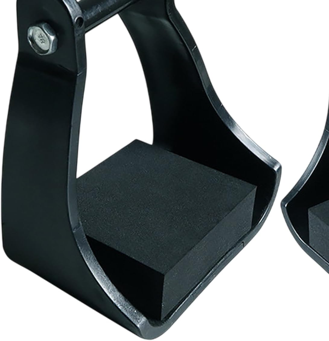 AIMALL 2Pcs Adult Western Stirrups with High-Density Foam Tread, 3.74&times;5.51In POM Plastic Riding Stirrups, Lightweight Anti-Slip Foot Support for Equestrian Saddle image number 6