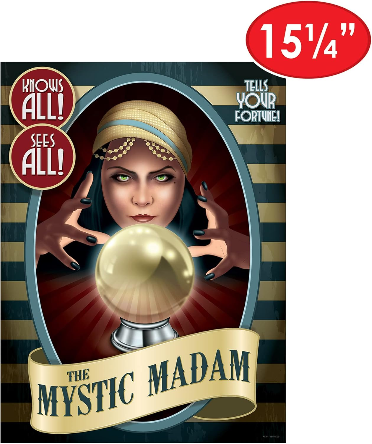 Beistle Vintage Circus Poster Cutouts (8 Piece), 15.25", Multicolor image number 2