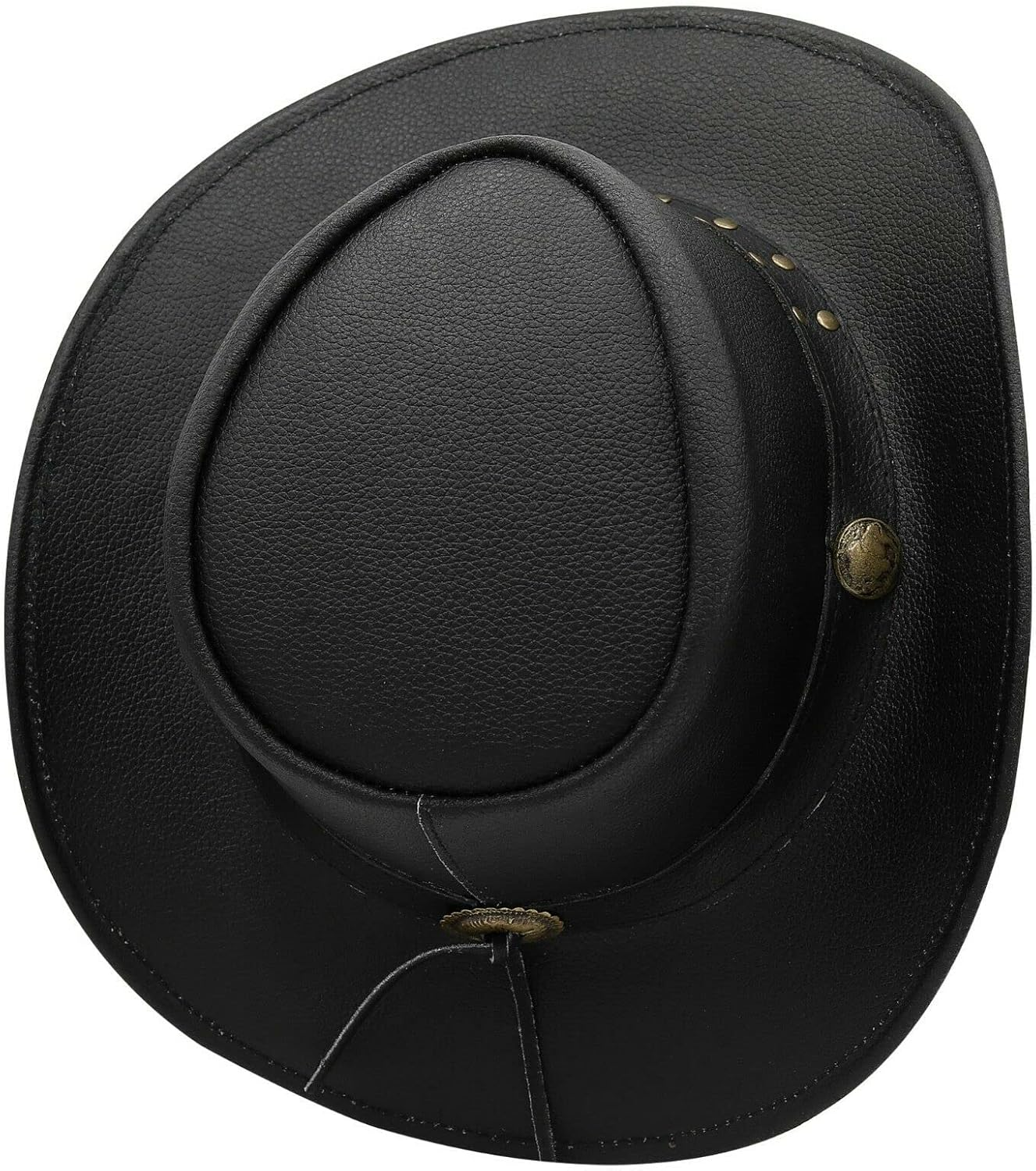 Sidewinder Shapeable Outback Hat Style Leather Cowboy Old Style Hat for Men and Women Western Wide Brim Vintage image number 6