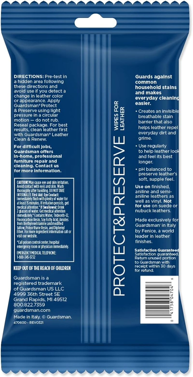 Guardsman Leather Protect & Preserve Wipes