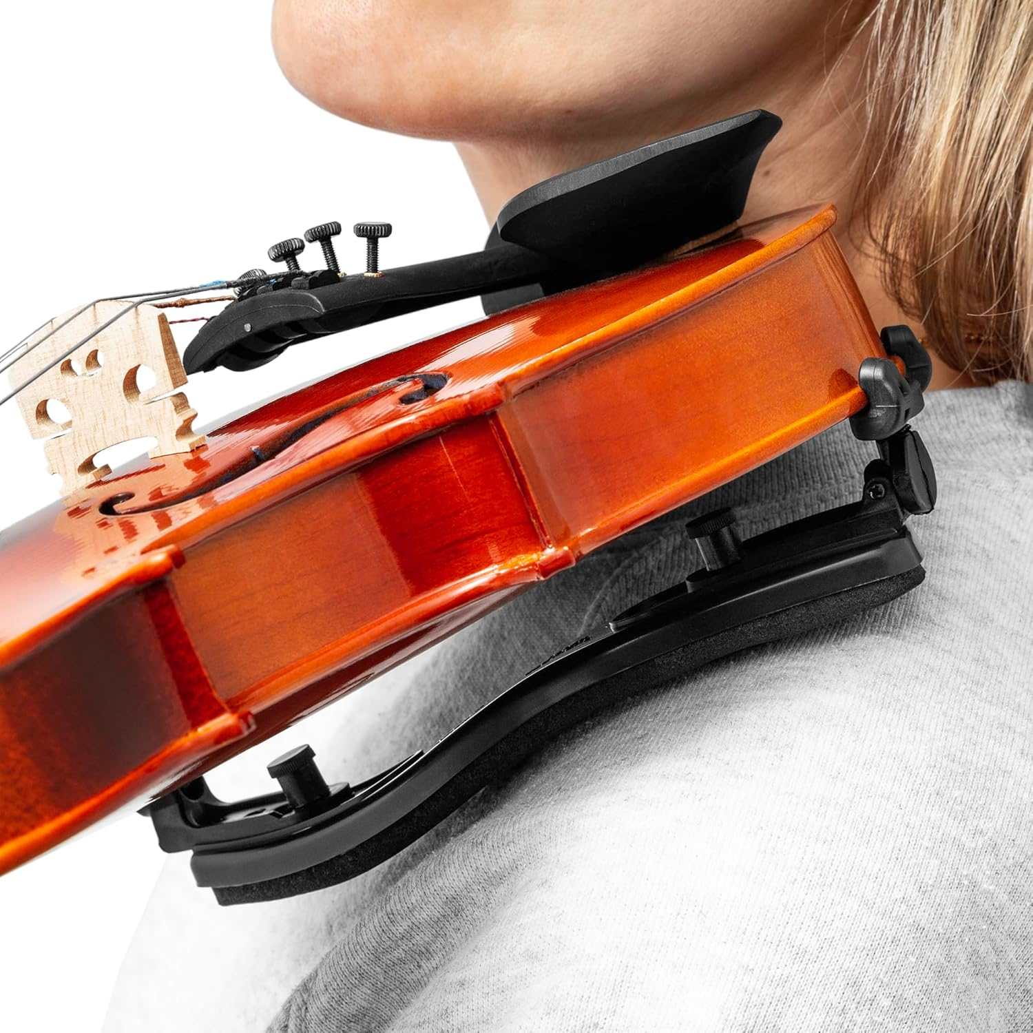 Theodore T-SA-01-12 1/2 Size Violin Shoulder Rest &ndash; Comfortable & Adjustable for Young Players image number 6