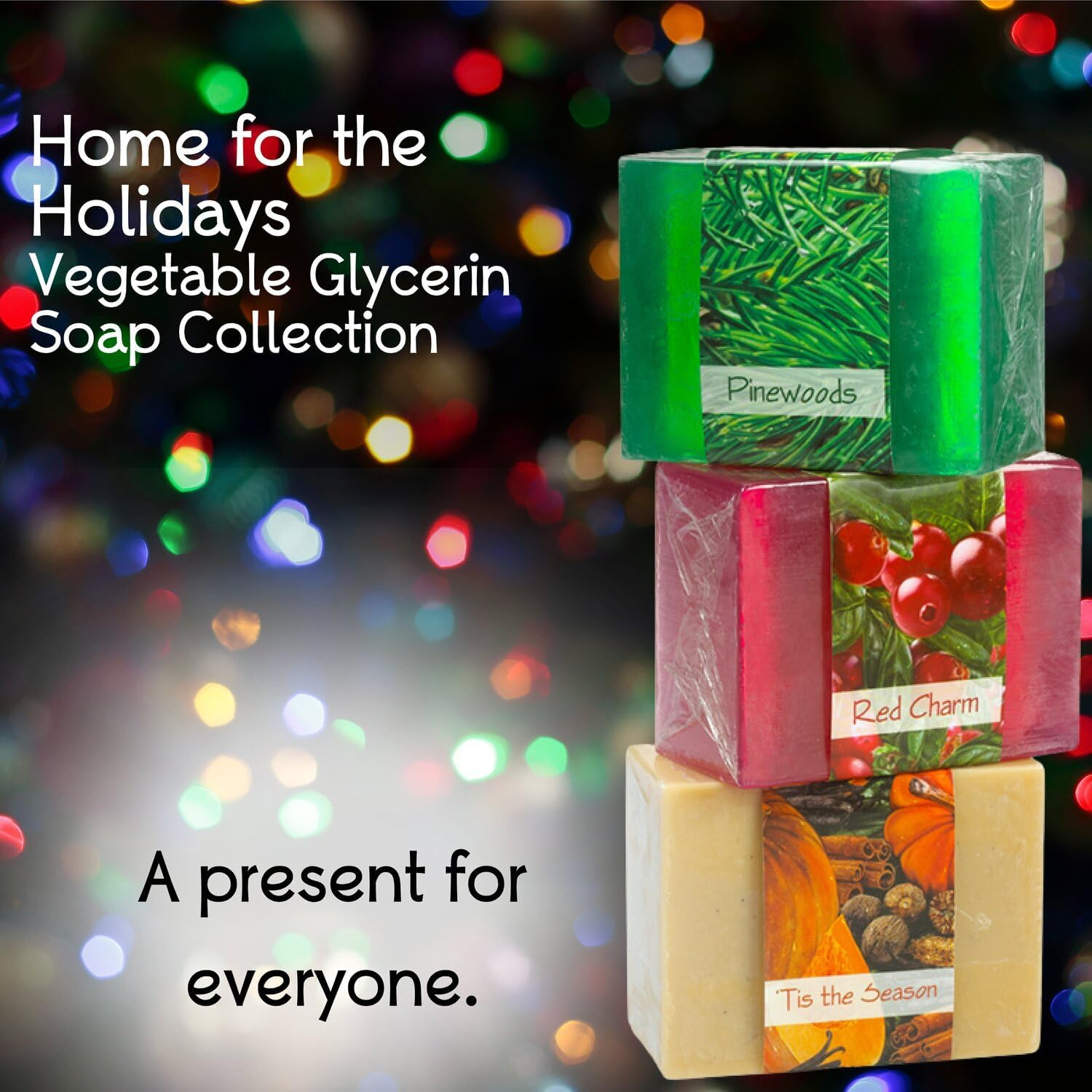 Glycerin Soap Sets by Nabila K (Glycerin Soaps Set 8: Pine Woods, Red Charm, Tis the Season) image number 1