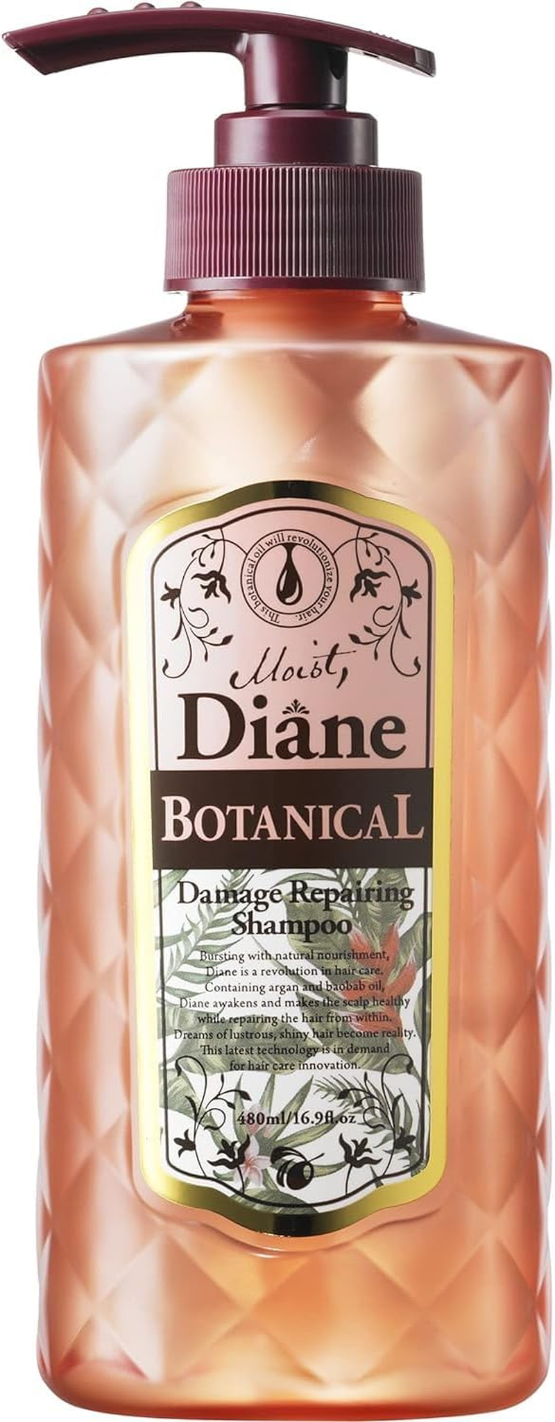 Moist Diane Botanical Damage Repairing Shampoo by Moist Diane for Unisex - 16.9 Oz Shampoo, 499.8 Millilitre image number 1