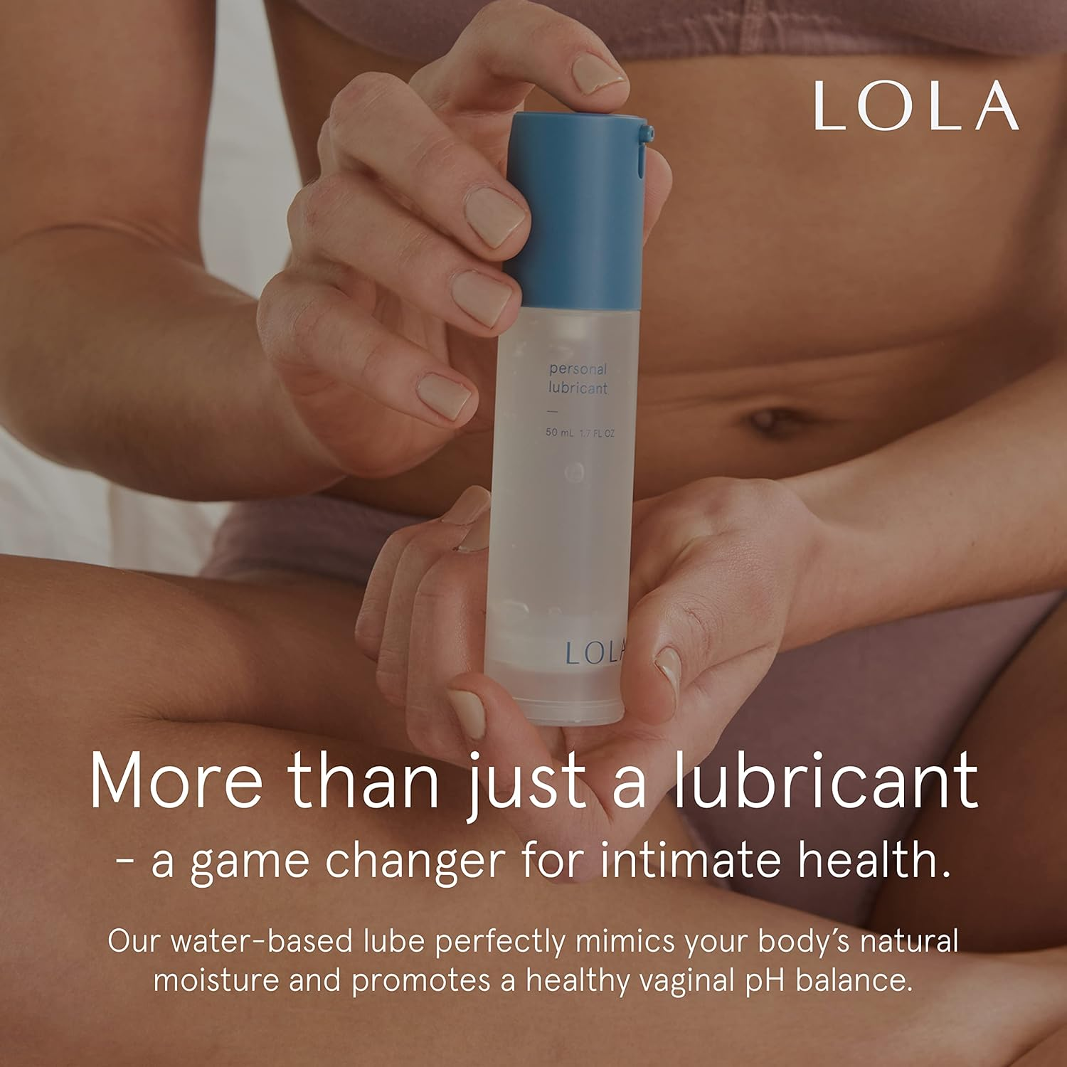 LOLA Personal Water-Based Lube for Sexual Wellness - Natural Ingredients with No Irritating Additives or Fragrance for Sensitive Skin - Lubricant for Him, Her, and Couples image number 1