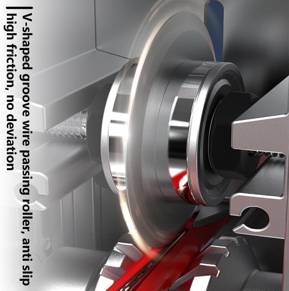 MOTRAIN Manual Wire Stripper Machine, Aluminum Alloy Wire Peeler Machine, Drill-Powered Wire Stripping Tool, 0.04"-1" Wire Stripping Machine for Scrap Wire Electrical and Copper image number 5