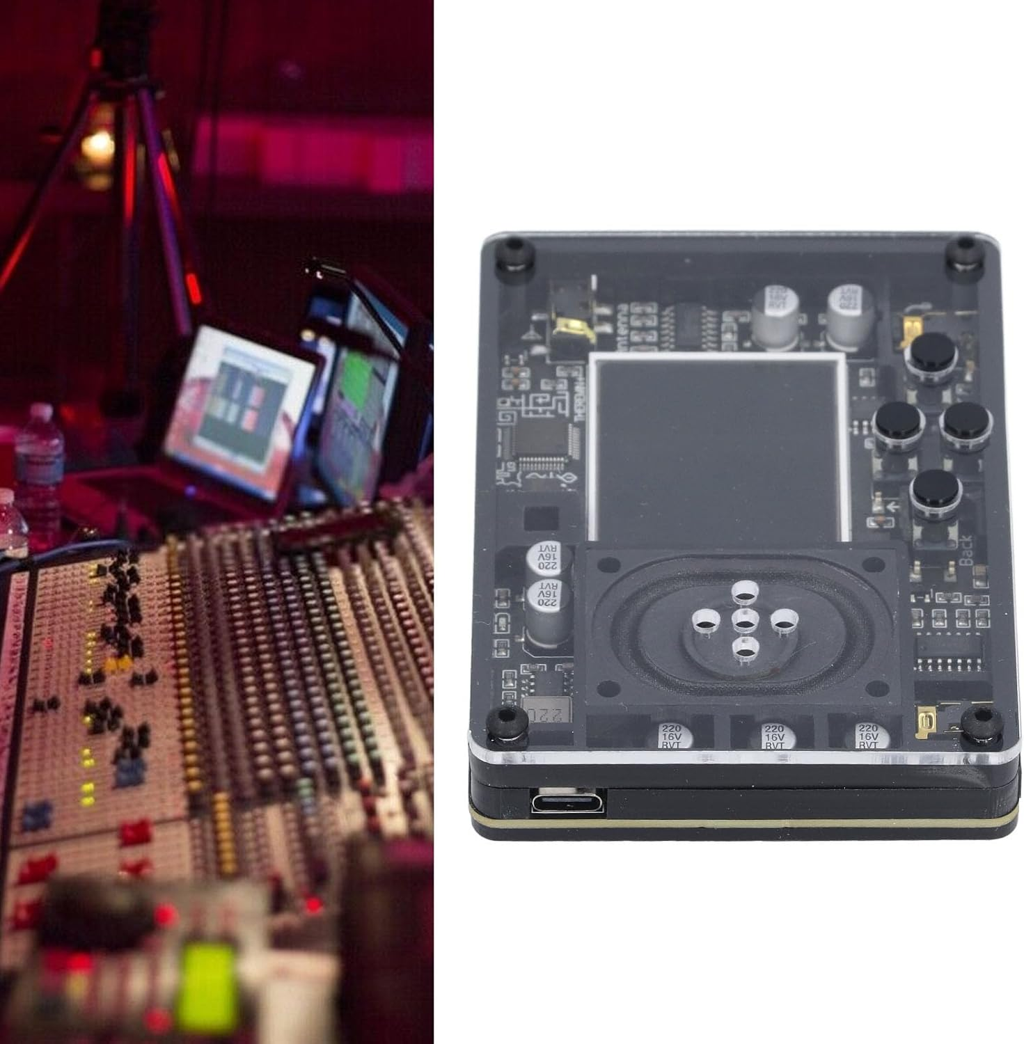 Mini Theremin Musical Electronic Creative Instrument, Adjustable Tune Settings, Highly Interactive Screen Display, Unique Portable Musical Instrument Gift image number 6