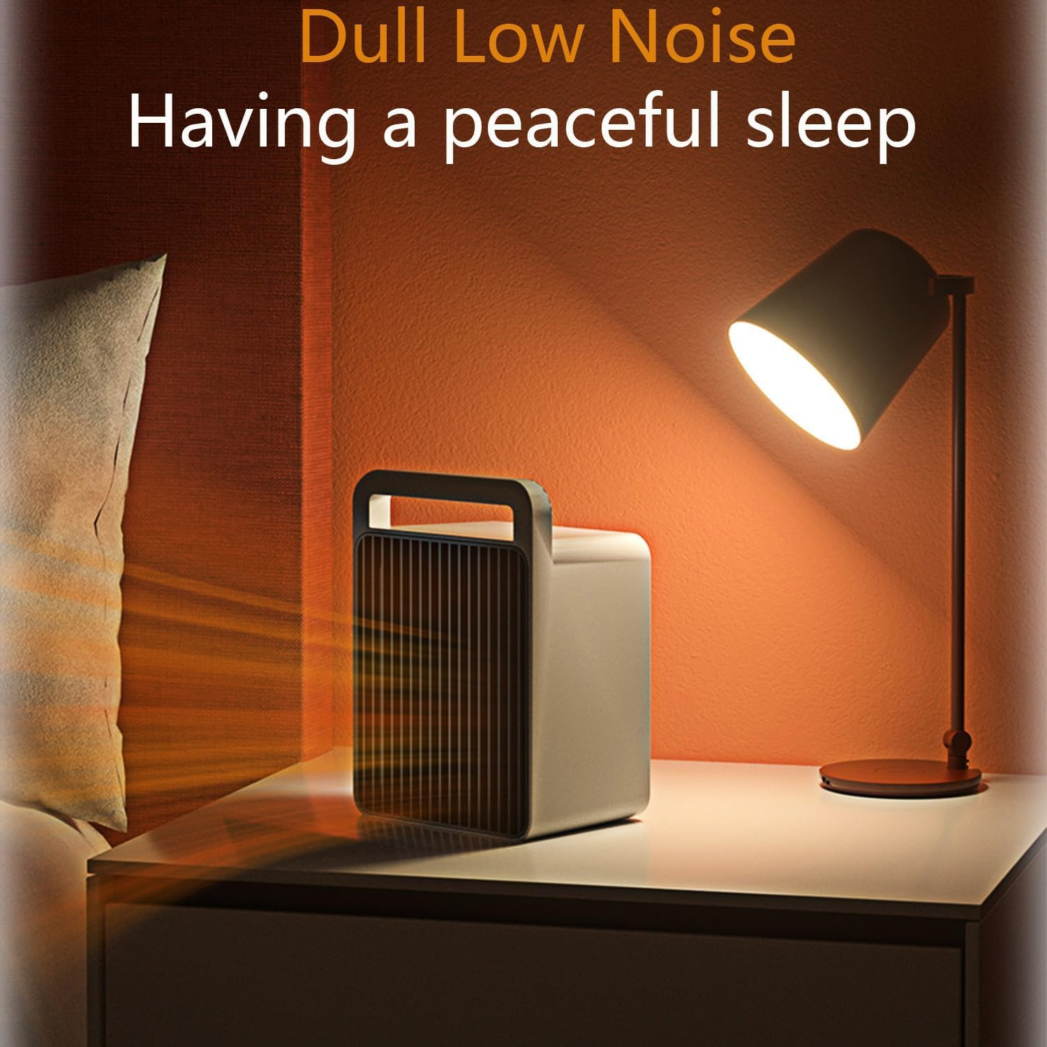 Portable Space Heater Small Space Heaters for Indoor Use,Mini Heater for Office Desk 900W Small Heater Fan with Overheat Protection Room Heater with Dumping Shutdown, Safe and Quiet image number 4