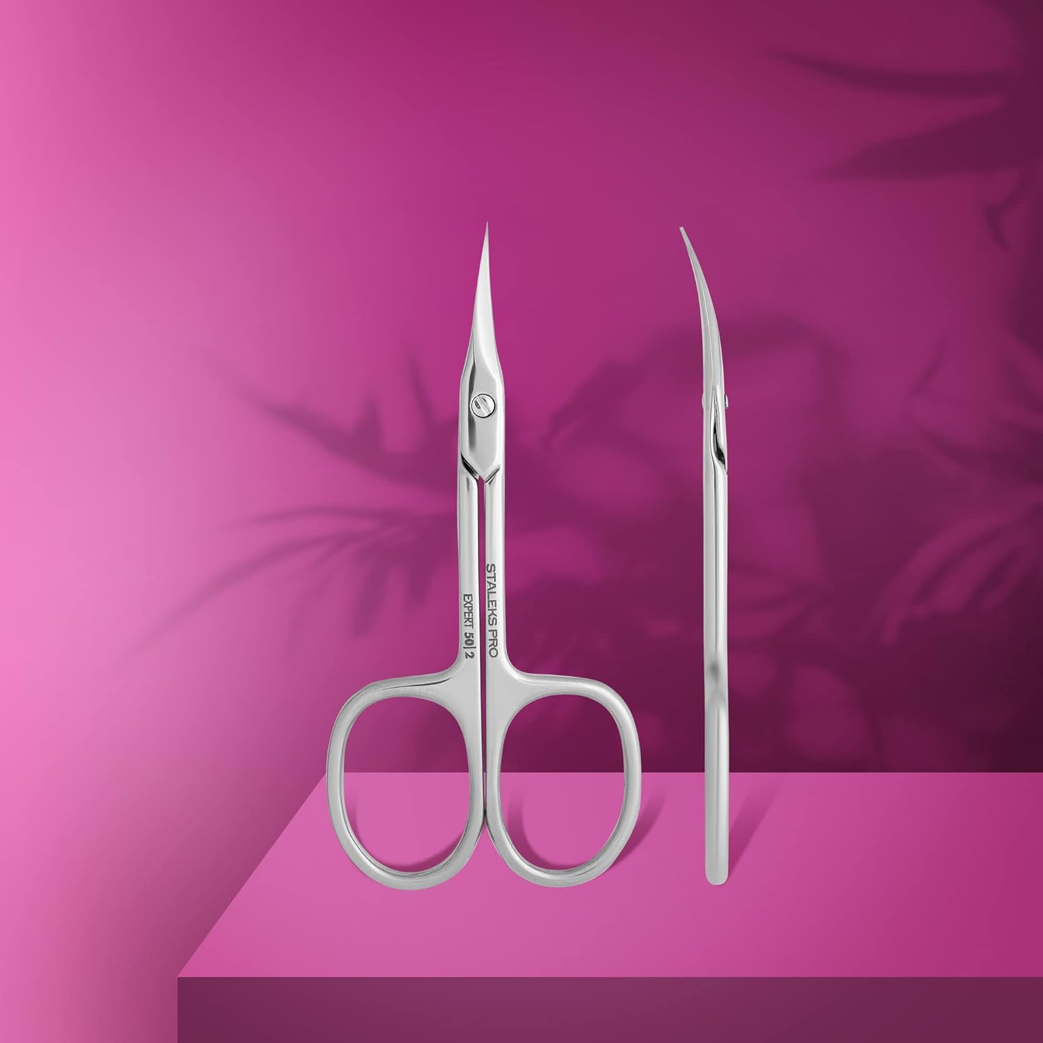 STALEKS PRO Expert SE-50/2 Professional Cuticle Scissors Ergonomic Rings Stainless Steel image number 5