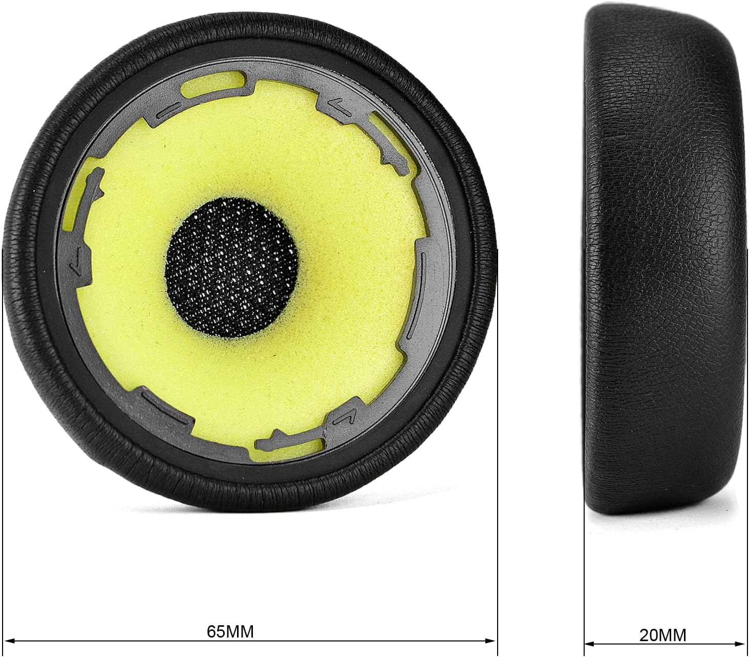 Evolve 75 Ear Pads - Defean Replacement Ear Cushion Foam Cover Compatible with Jabra Evolve 75 75+ 75 UC / 75 MS Headphone/Earpads Contain Plastic Clips