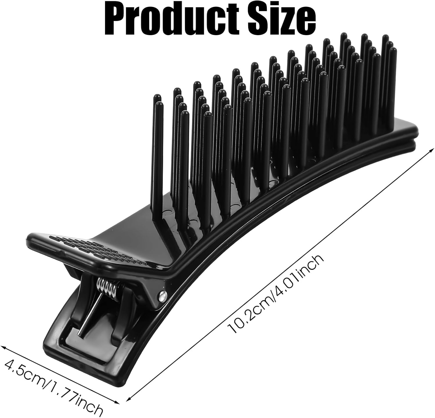 2Pcs Grip Sectioning Clips for Styling Sectioning, Ymapinc Duckbill Styling Hair Cutting Clips with Non-Slip Professional Alligator Grip for Parting Cutting, Coloring, Salon, Barber